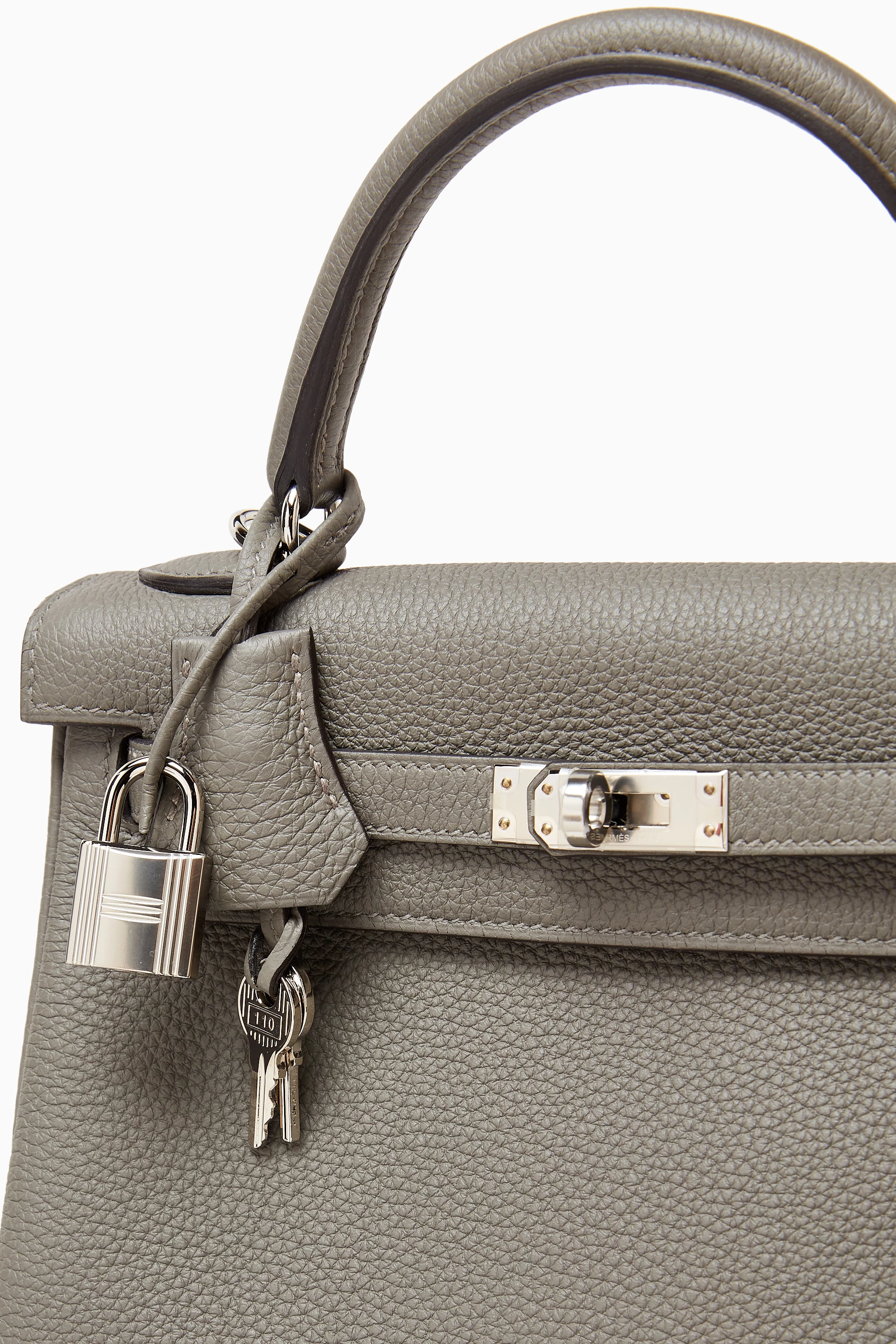 Buy Hermès Pre-Loved Grey Unused Kelly 25 in Togo Leather For - Main Image