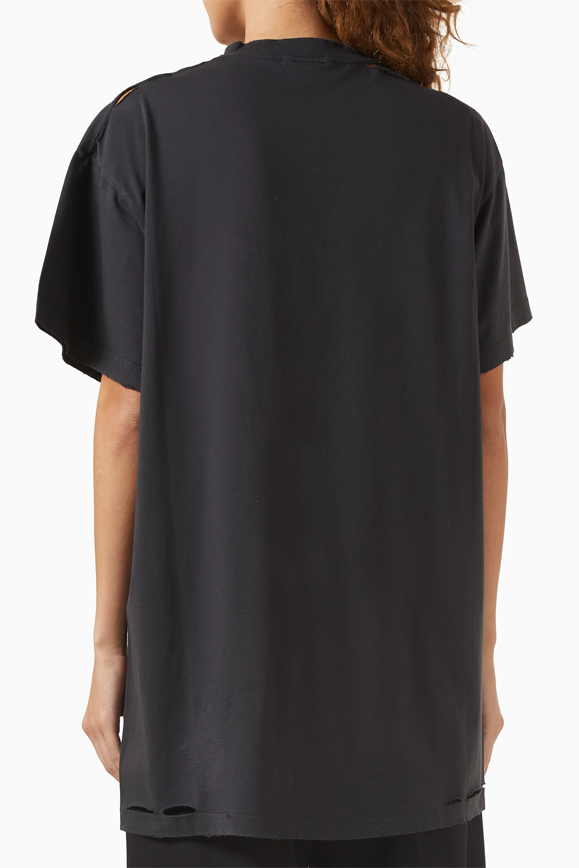 Balenciaga バレンシアガ / Getaria Tubular Oversized T-Shirt Balenciaga Black 'Getaria' Oversized T-shirt Balenciaga
