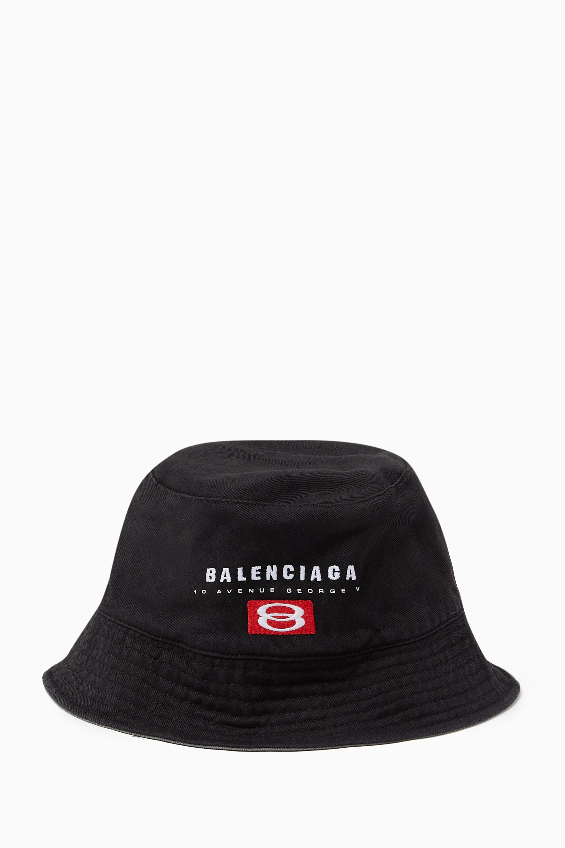 Buy Balenciaga Black Unisex Bucket Hat in Cotton For UNISEX Online