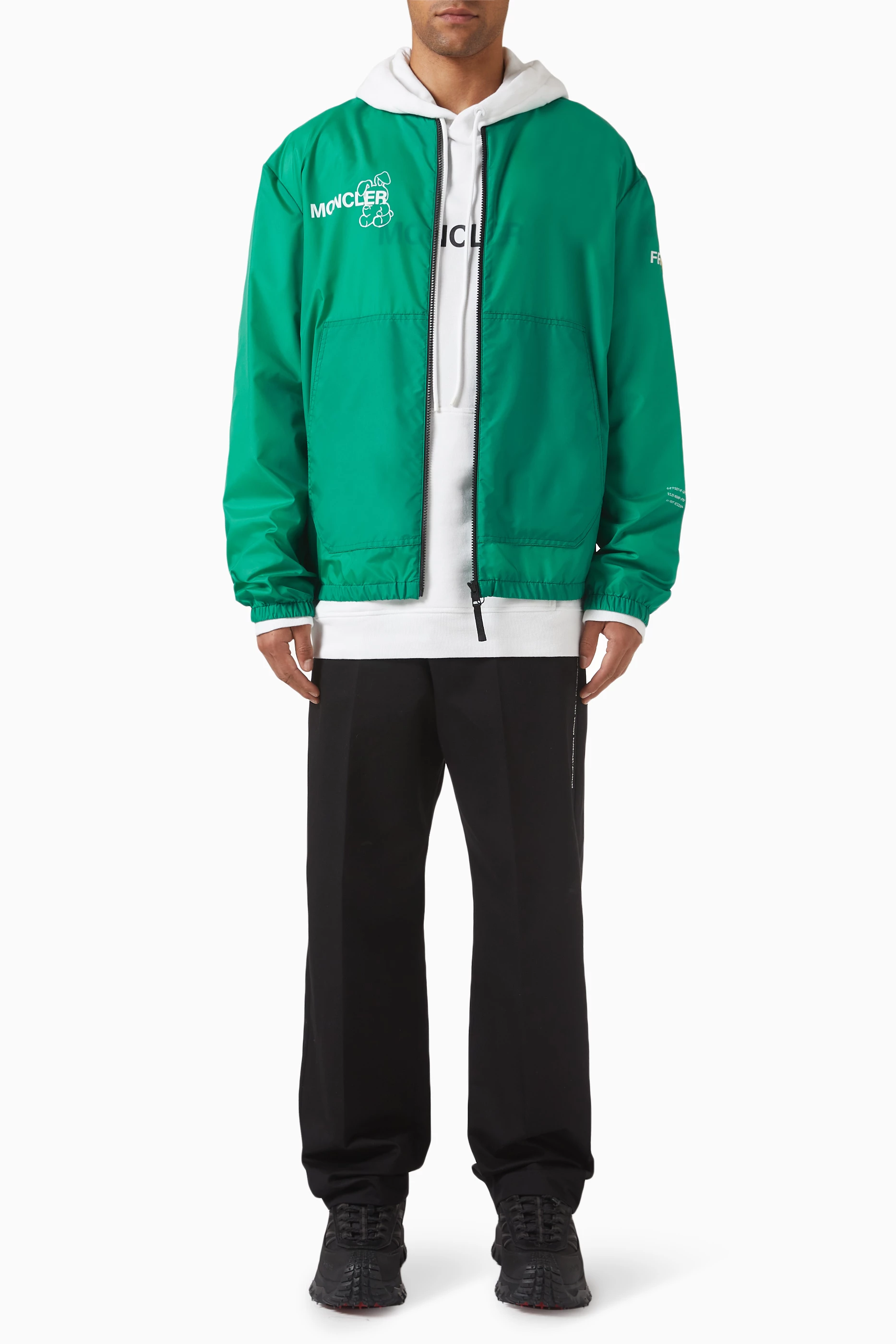 Buy Moncler Green x FRGMT Ostria Bomber Jacket in Coated
