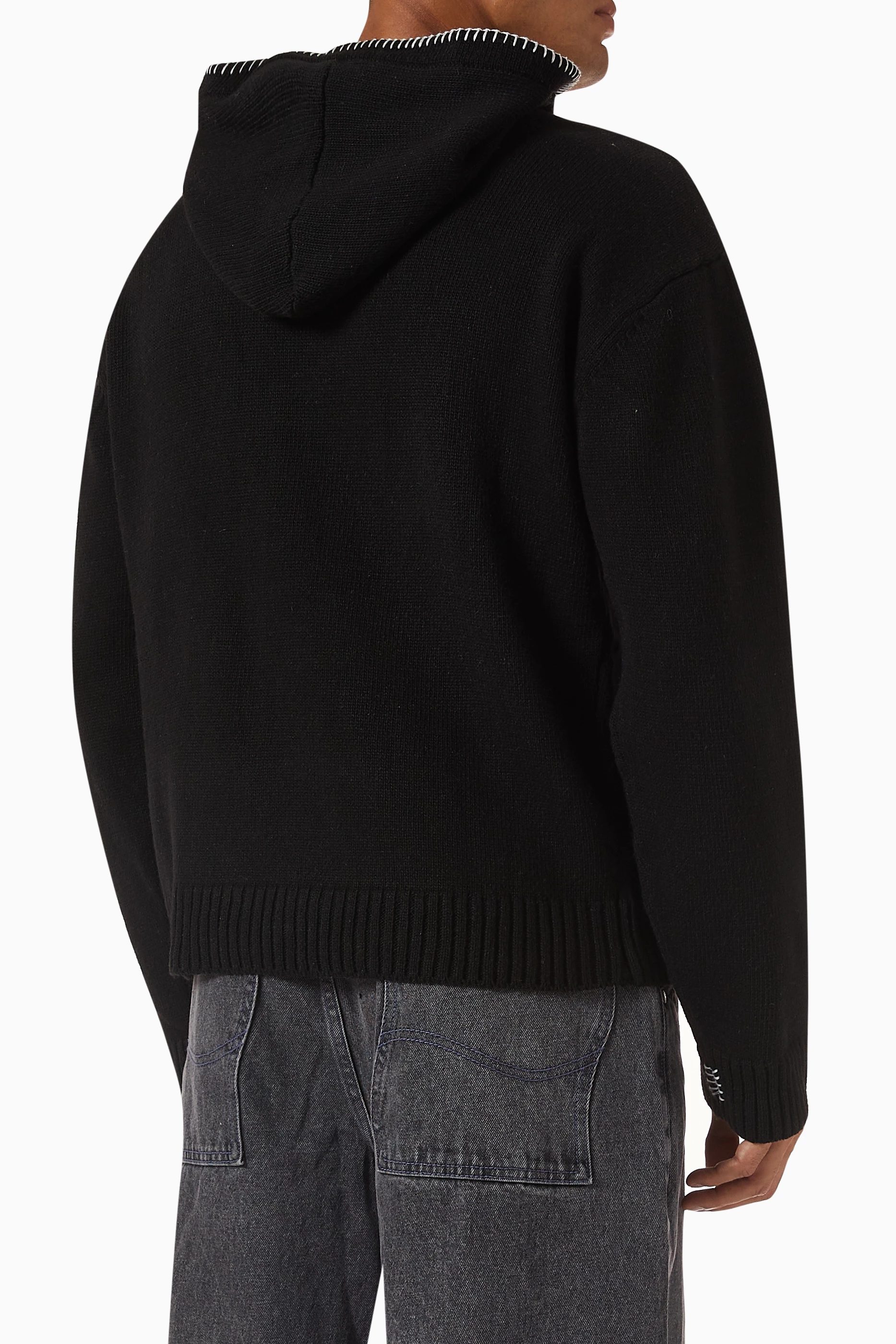 Buy Dime Black Hardcore Hoodie in Wool For Men Online