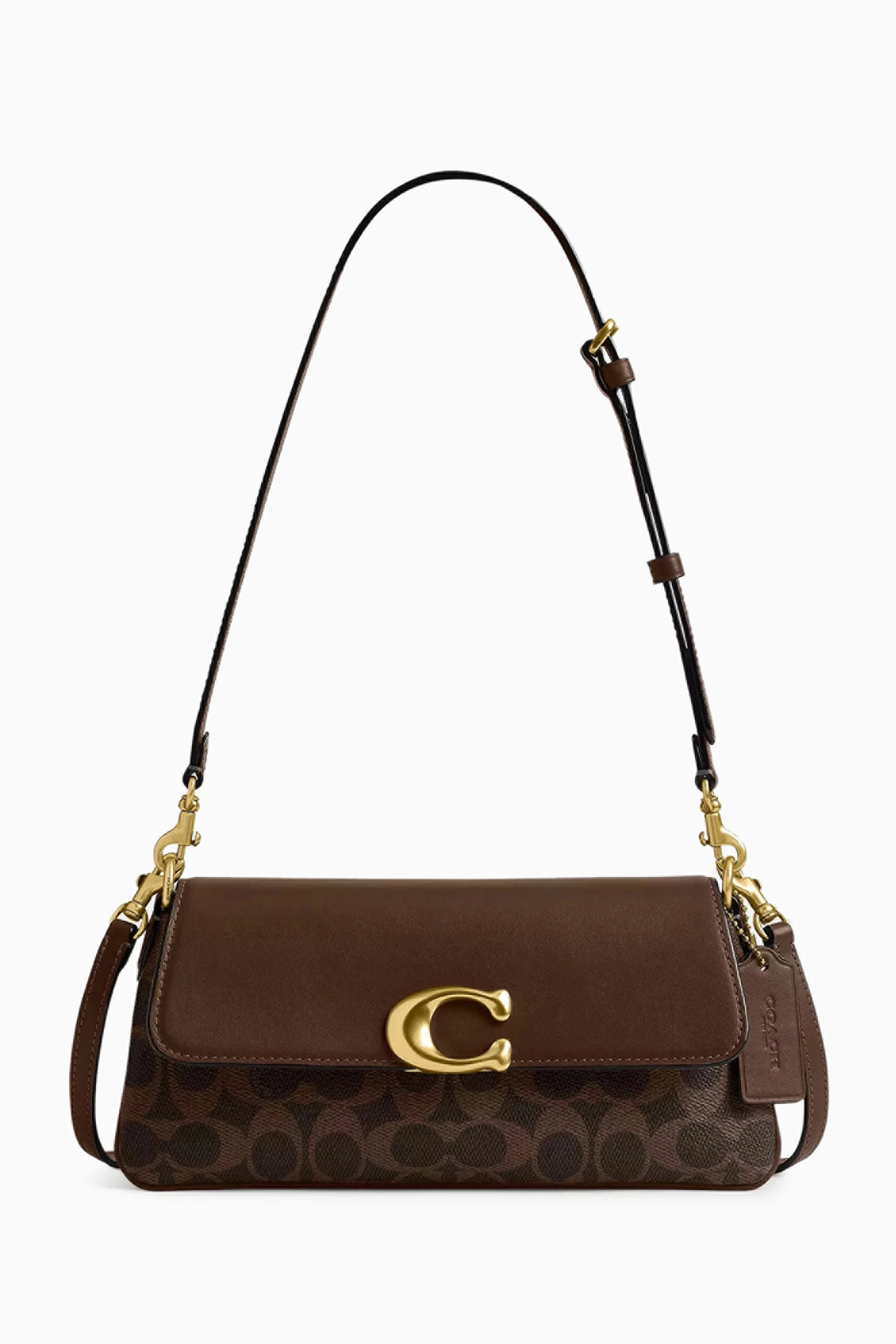 Buy Coach Brown Jet Shoulder Bag in Signature Canvas & Leather For
