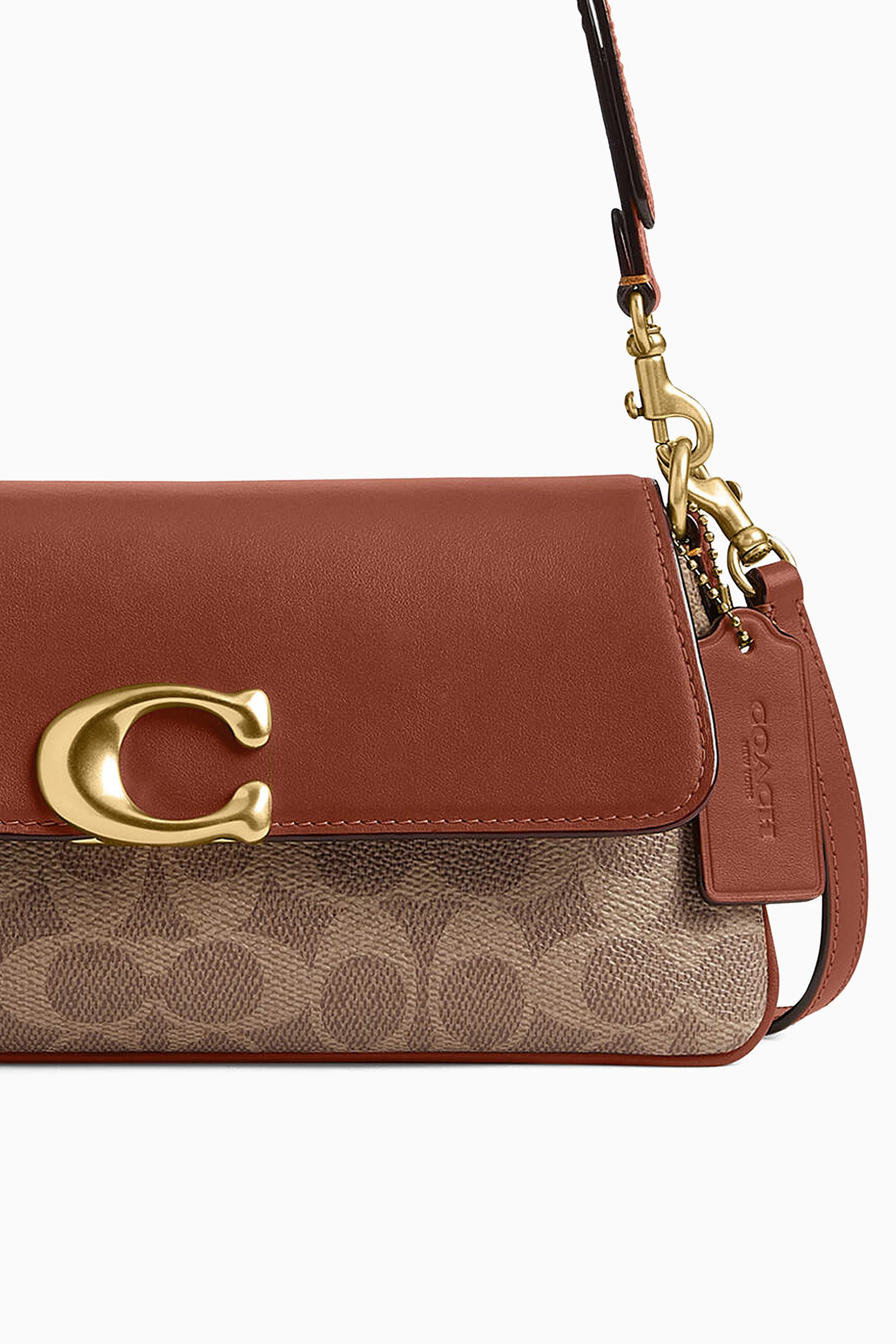 Buy Coach Brown Jet Shoulder Bag in Signature Canvas & Leather For