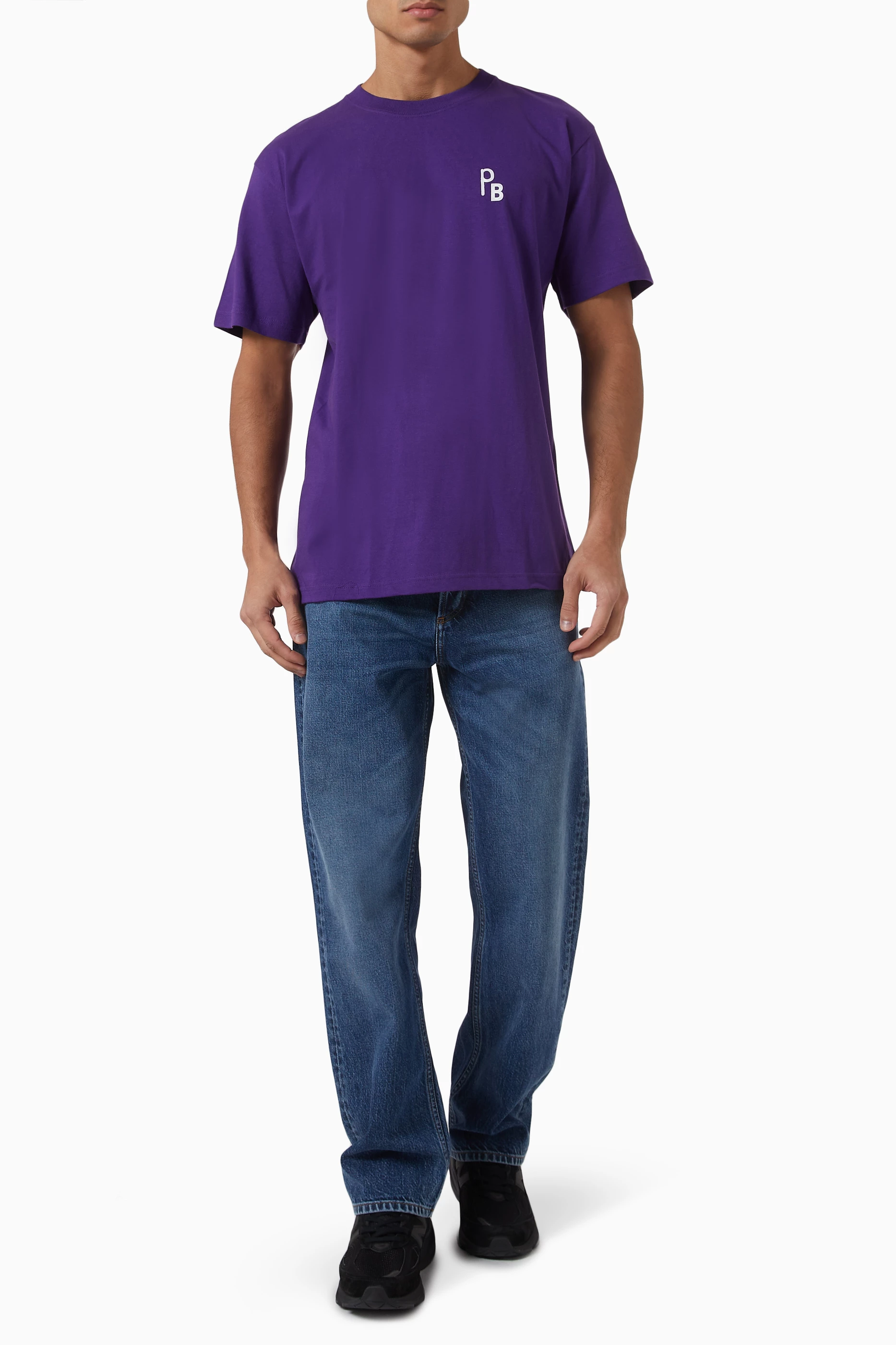◆24SS AEAE X PEAKBOY BARNEY T-SHIRTS◆ Buy Paperboy Purple x BEAMS Archive Logo T-shirt For Men