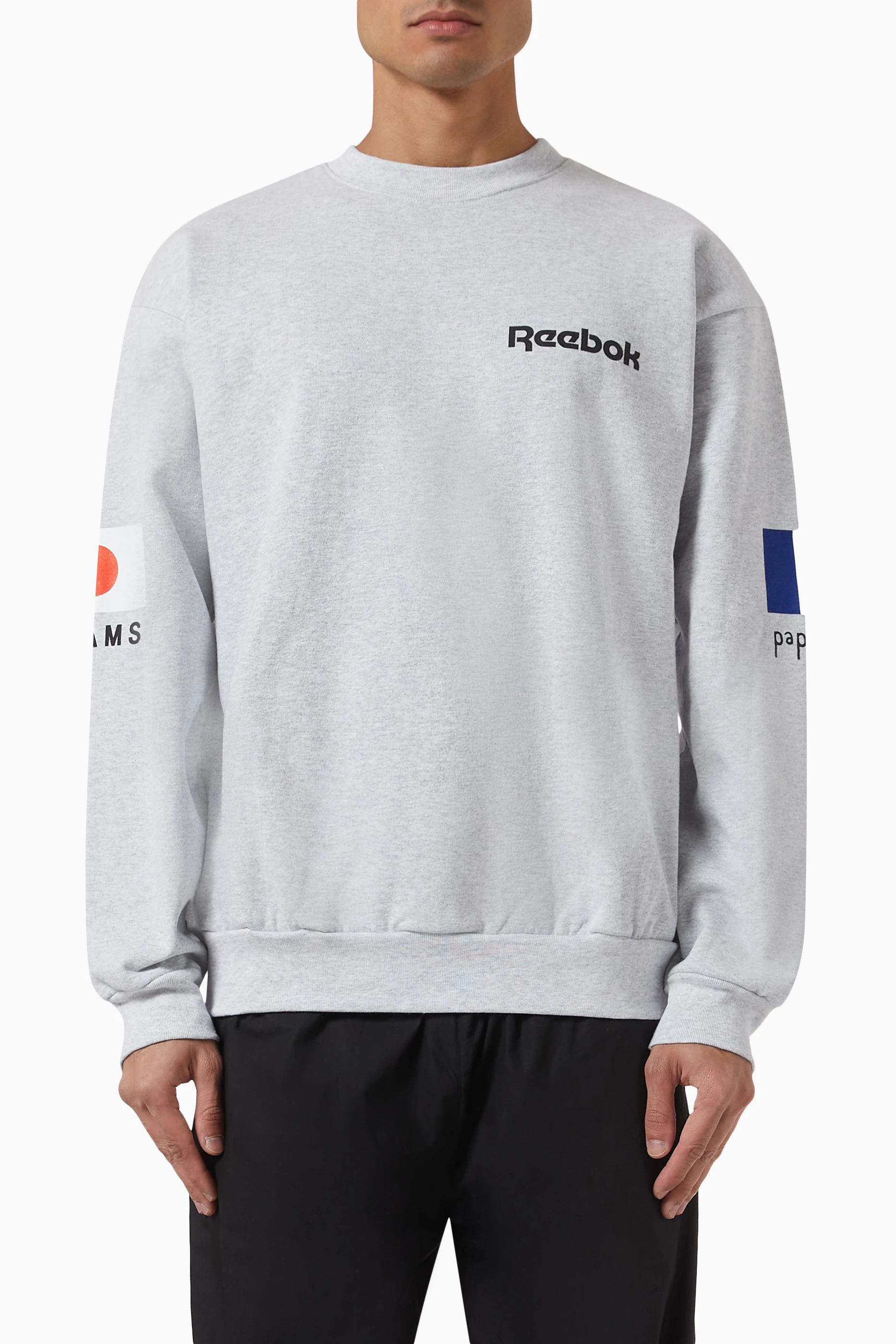 Buy Paperboy Grey x Reebok x BEAMS Logo Sweatshirt For Men Online | Ounass  Saudi
