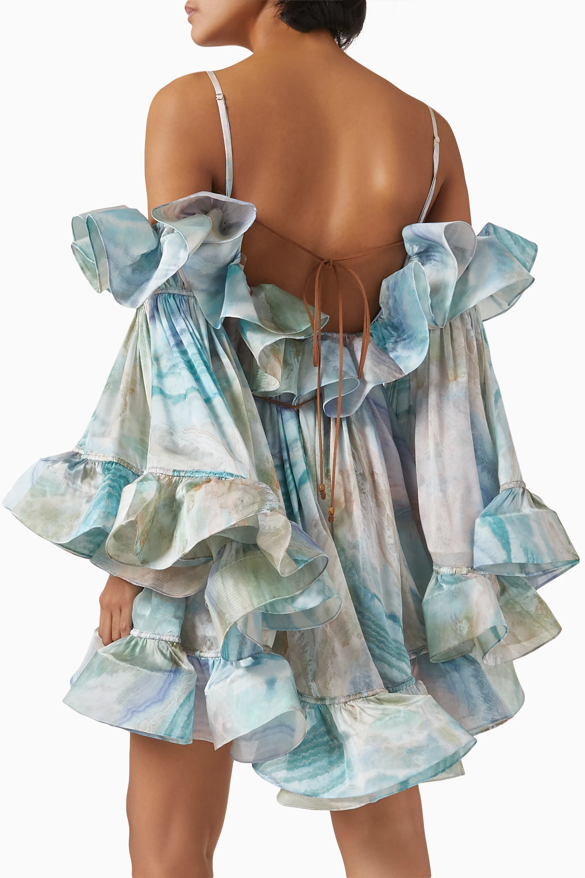 【Zimmermann】Illuminate Flounce ruffled silk minidress Zimmermann Illuminate Flounce Mini Dress | Shopbop