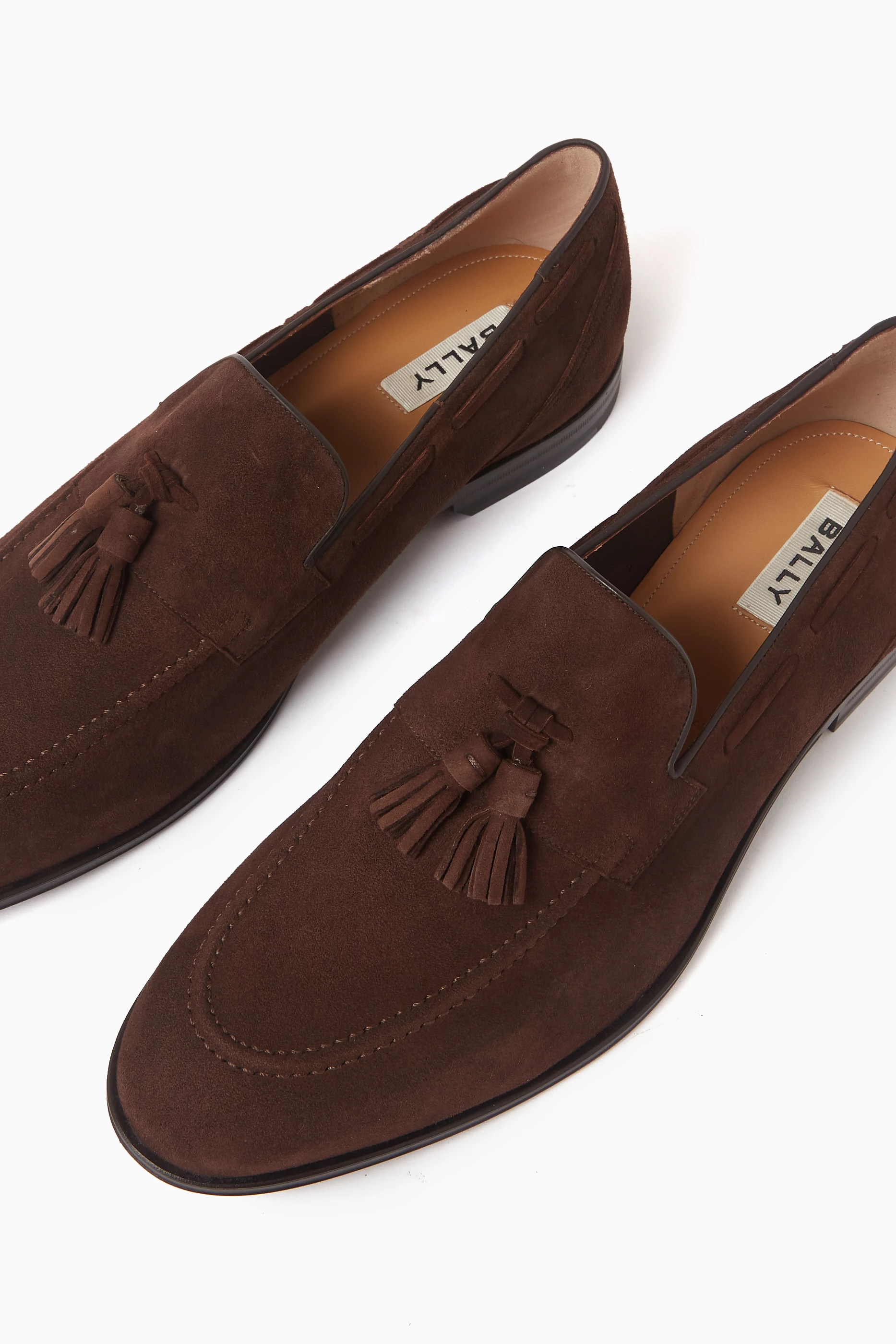 Bally brown suede fringed loafers BALLY Pathy suede loafers | NET-A-PORTER main image 2