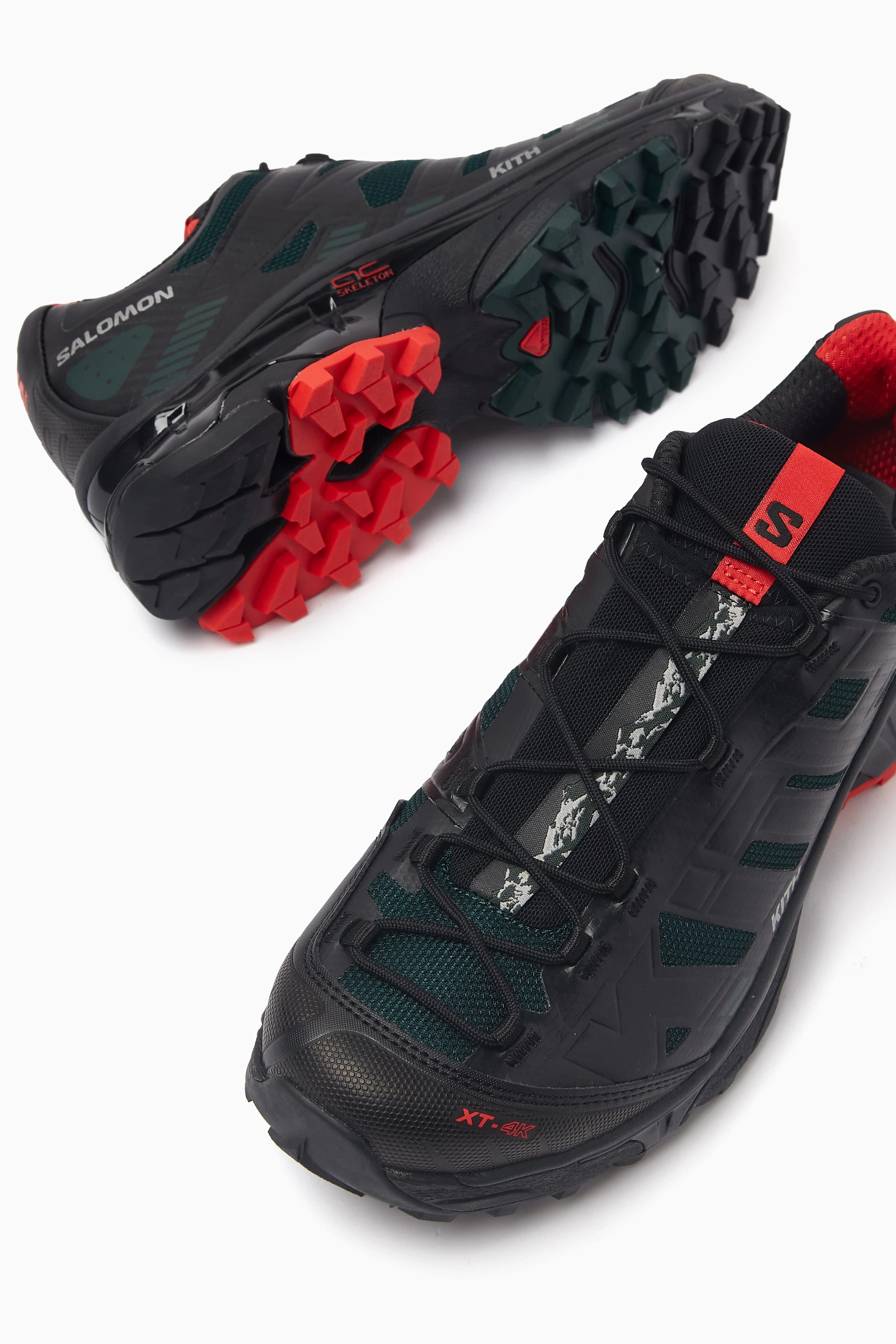 Buy Kith Black x Salomon XT-4K Sneakers in Mesh & Rubber For Men 