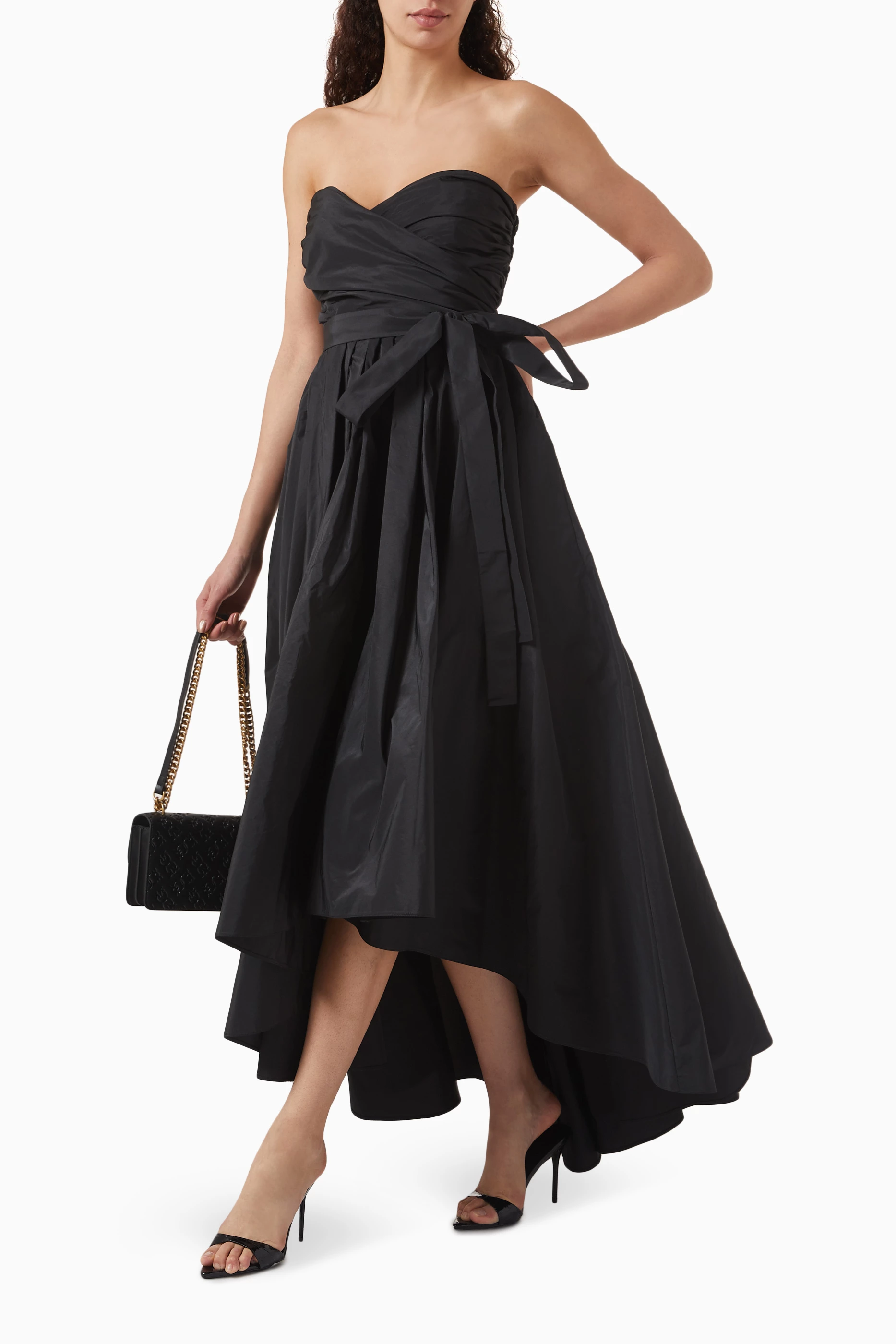 Buy PINKO Black Pappagallo Strapless Dress For Women Online