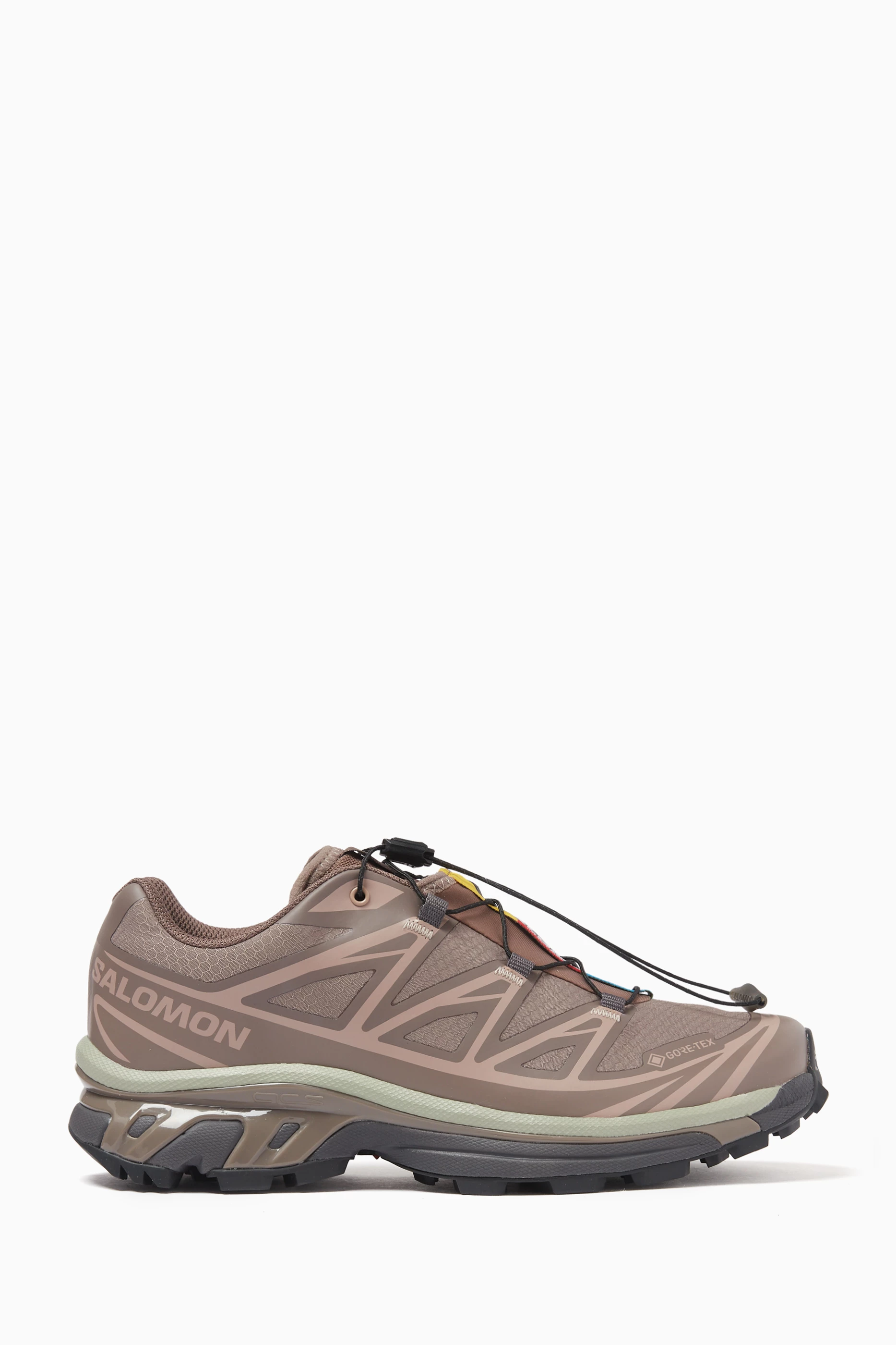 Buy Salomon Brown XT-6 GTX Sneakers in Mesh For Women Online