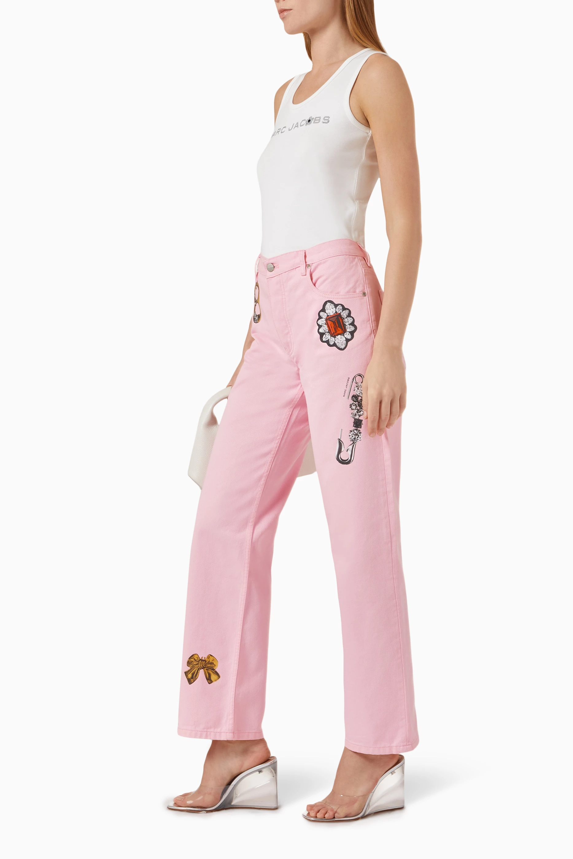 Marc Jacobs★Runway Charm Straight Jean Marc Jacobs Runway Charm Straight-Leg Jeans | Neiman Marcus