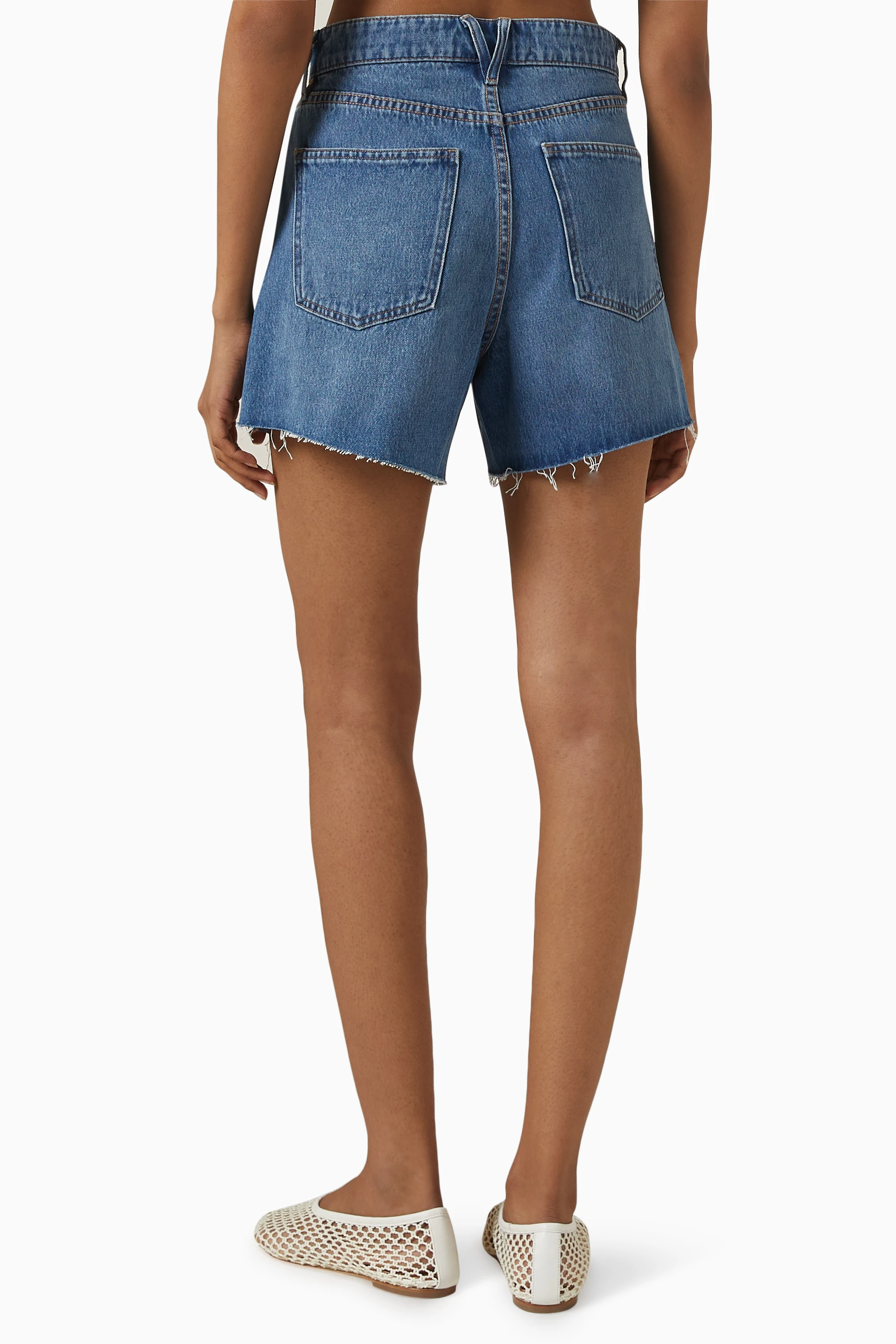 Buy Veronica Beard Blue Ellis Shorts in Denim For Women Online