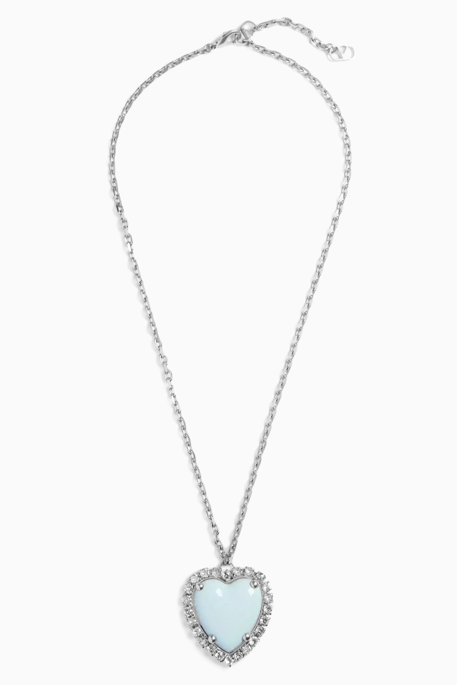 Buy Valentino Garavani Blue Coeur Hyperbole Swarovski