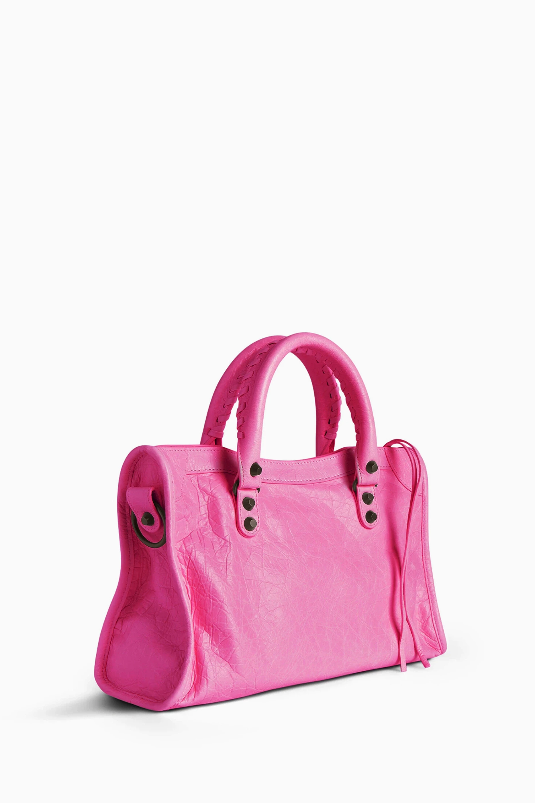 Buy Balenciaga Pink Small Le City Bag in Arena Lamsbkin For Women