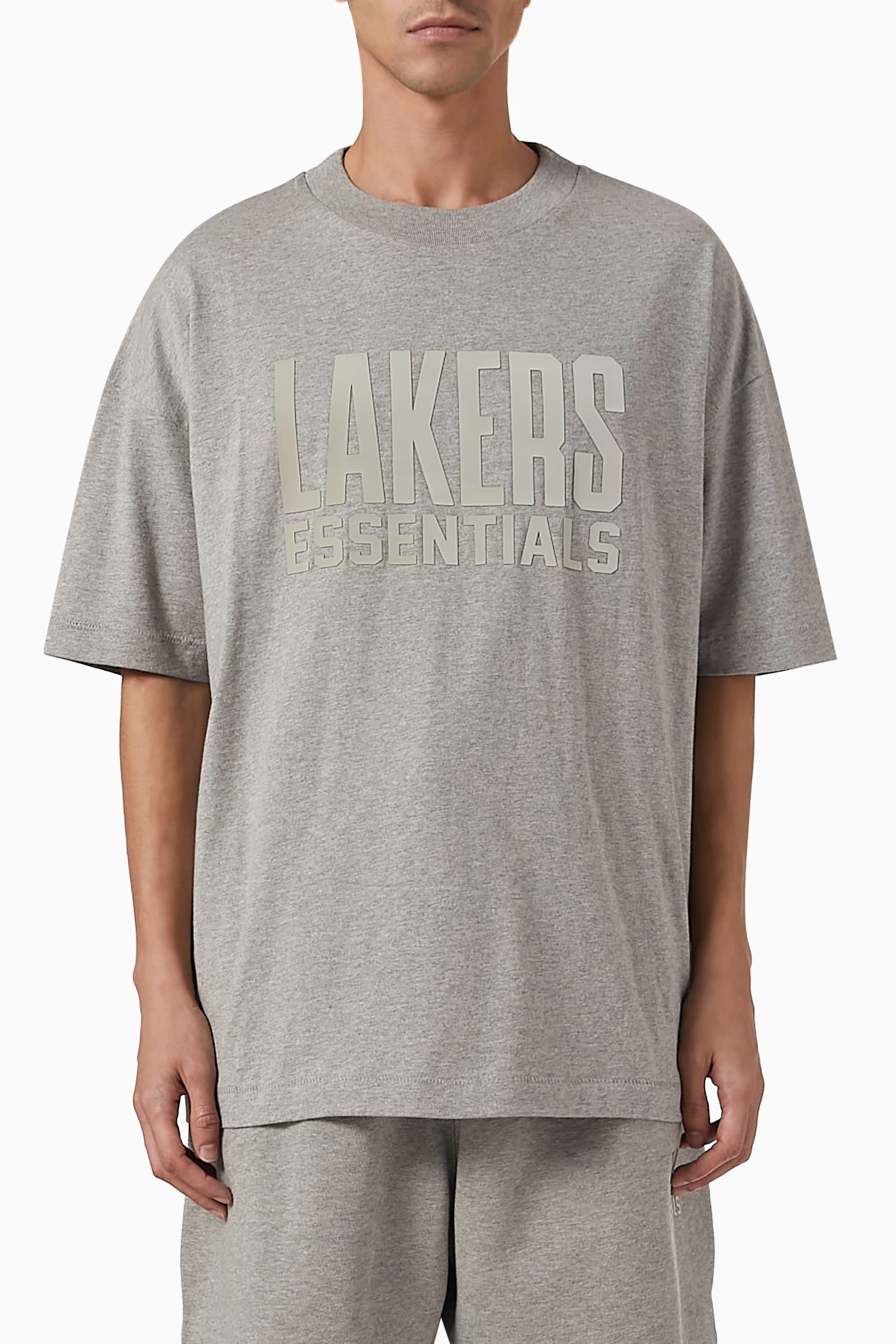 【FEAR OF GOD】Essentials Lakers Tee FEAR OF GOD ESSENTIALS t-shirt NBA Lakers X Essentials