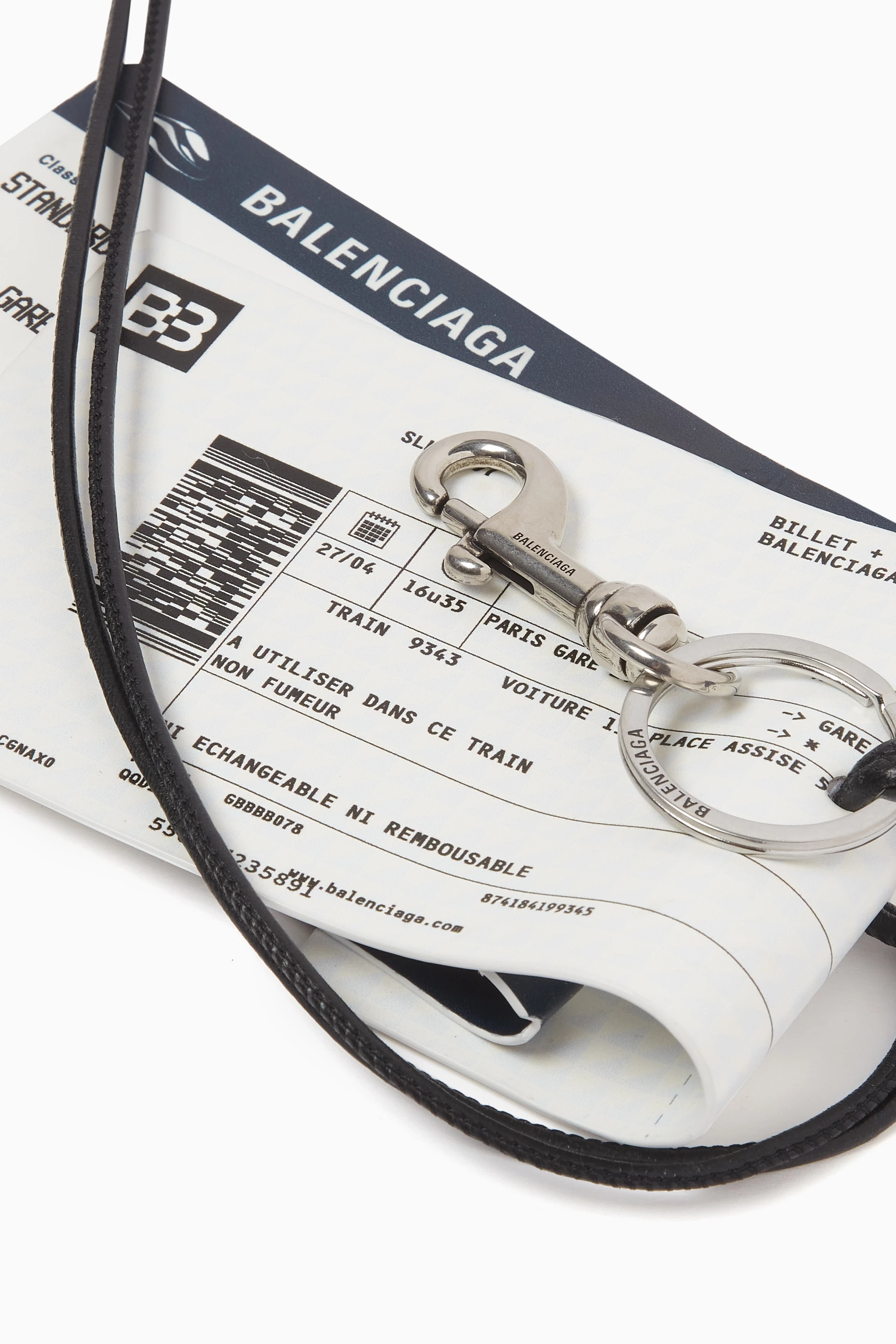 アクセサリーその他 BALENCIAGA TRAIN TICKET KEYRING Balenciaga Train Ticket Keychain | ModeSens