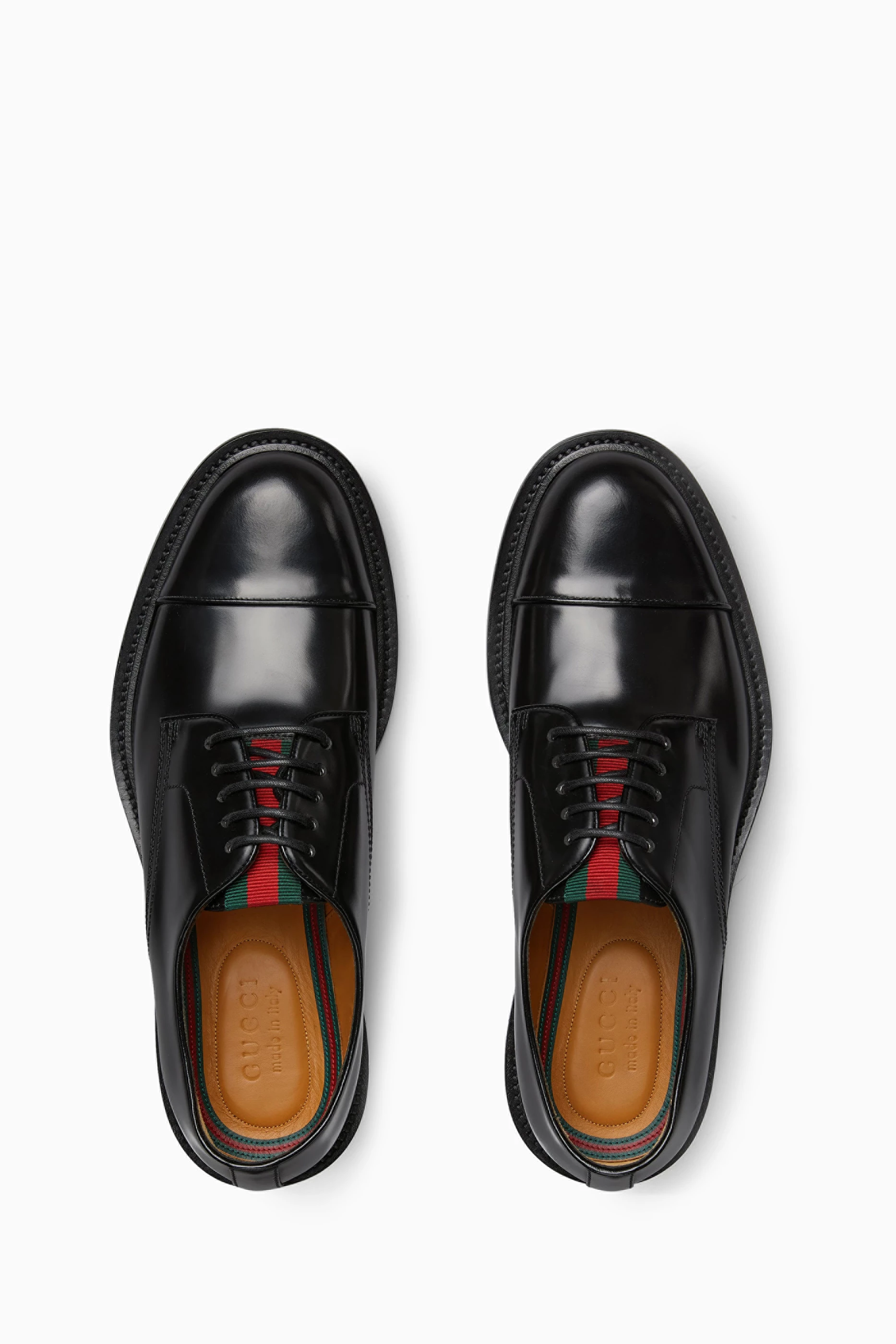 Gucci Men Dress Shoes Lace Up Plain How Derby Size 8.5 D GUCCI Black Derby Mens Lace Up Dress Shoes 10  main image 3