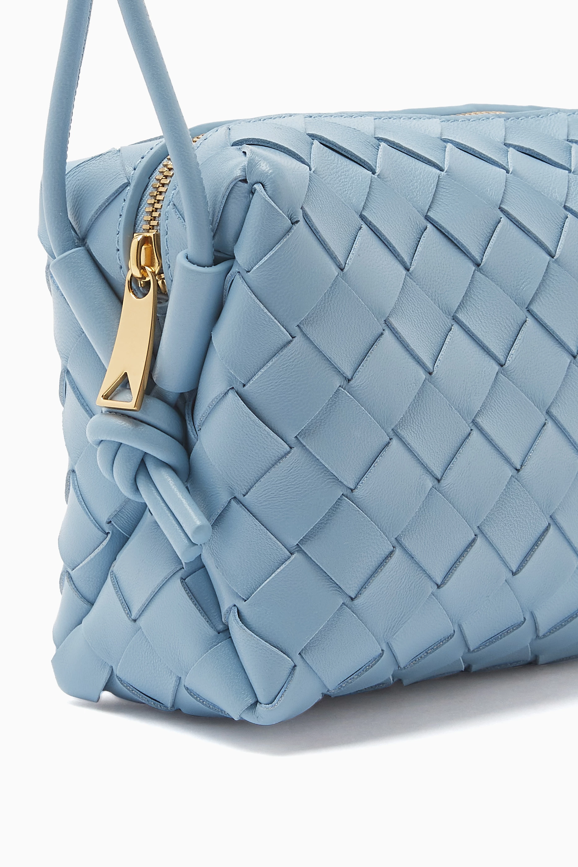 Buy Bottega Veneta Blue Mini Loop Camera Crossbody Bag in