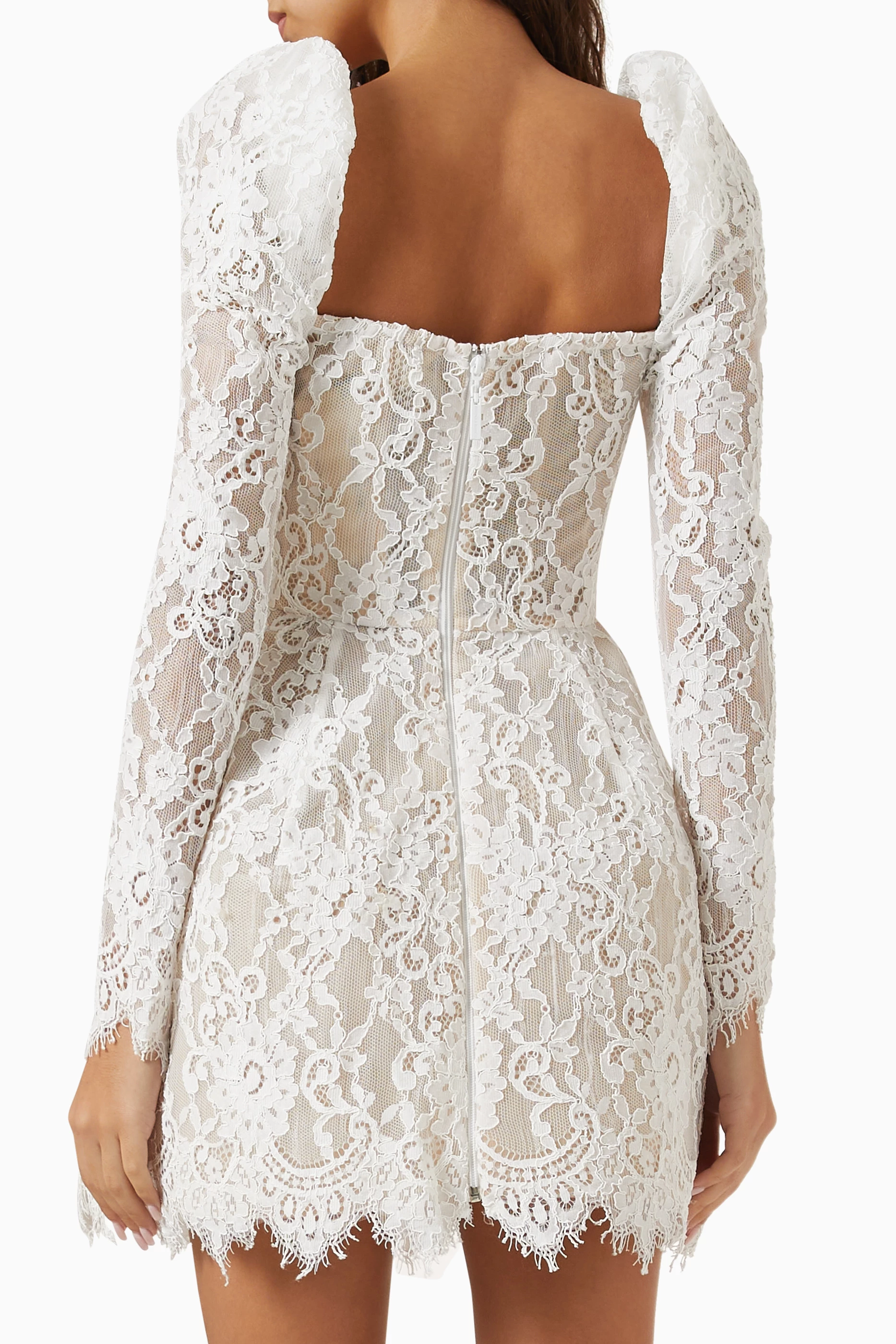 colette mini dress in white bronx and banco Bronx And Banco Colette Blanc Lace Mini by Bronx And Banco