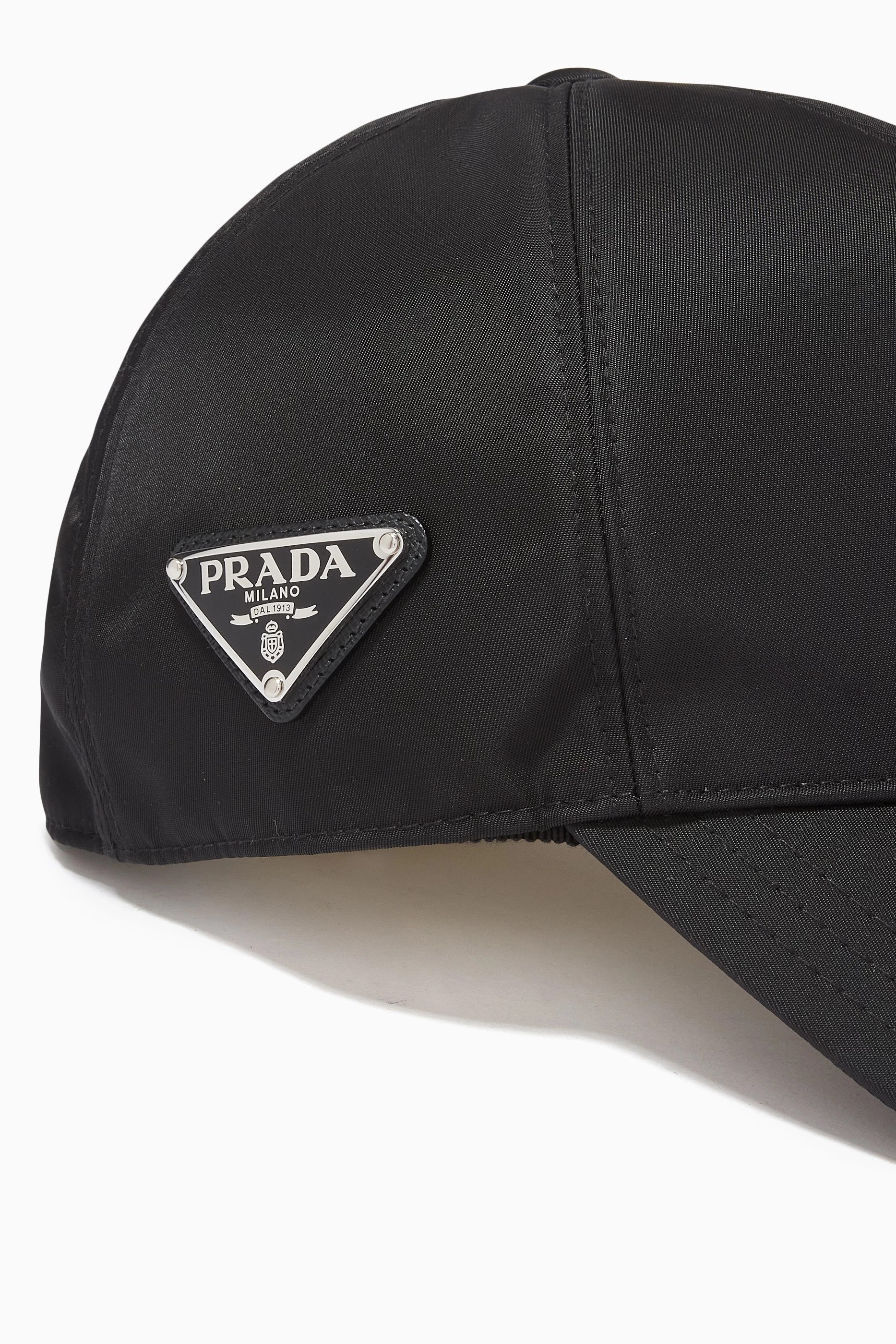 ??Prada Light Pink Floral Print Baseball Cap with Triangle Logo Plate Tamarind Pink Cotton baseball cap | PRADA main image 2