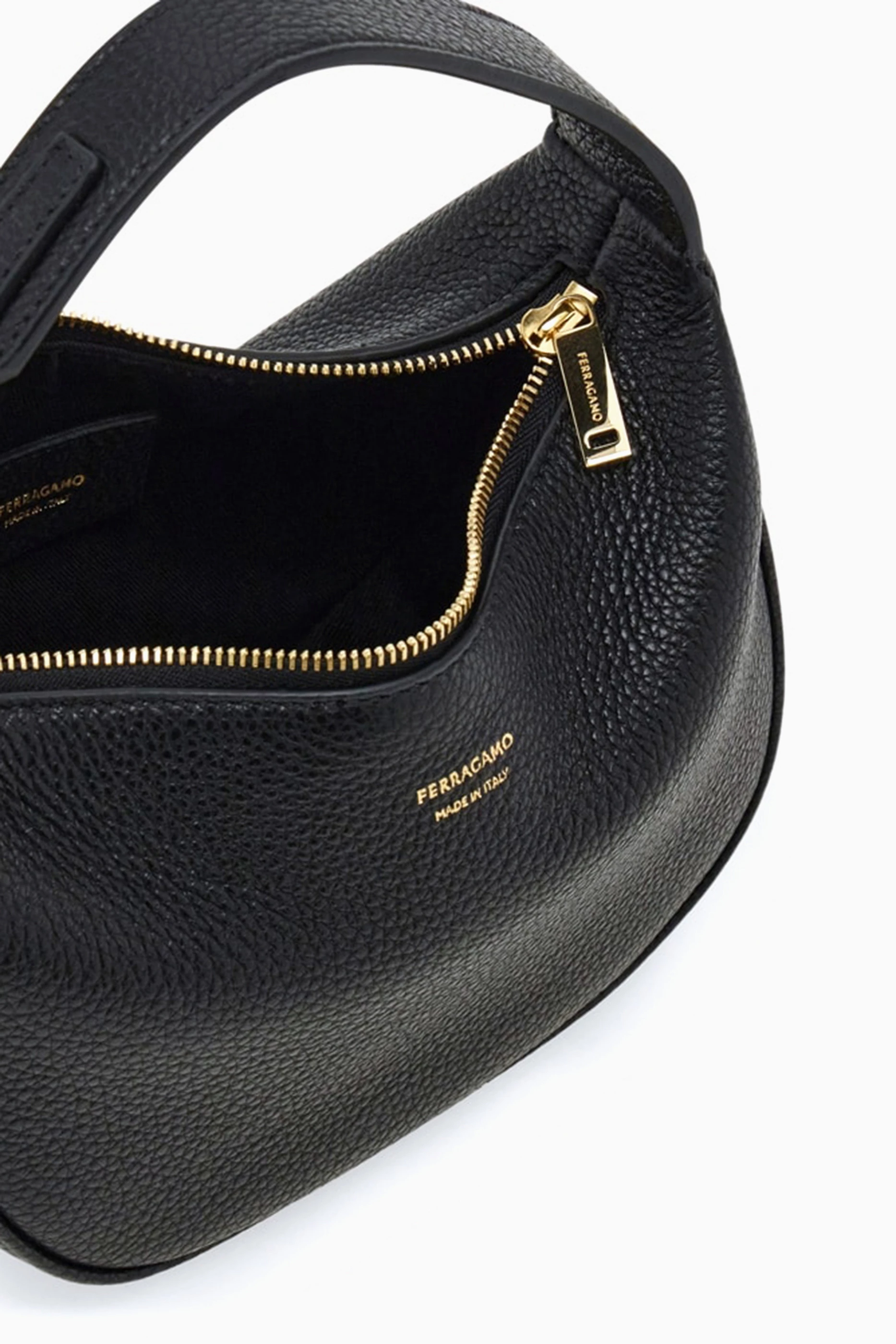 ハンドバッグ FERRAGAMO NORTH-SOUTH XS MINI HOBO BAG IN GRAINY LEATHER Hobo bag (XS) - Women | Ferragamo