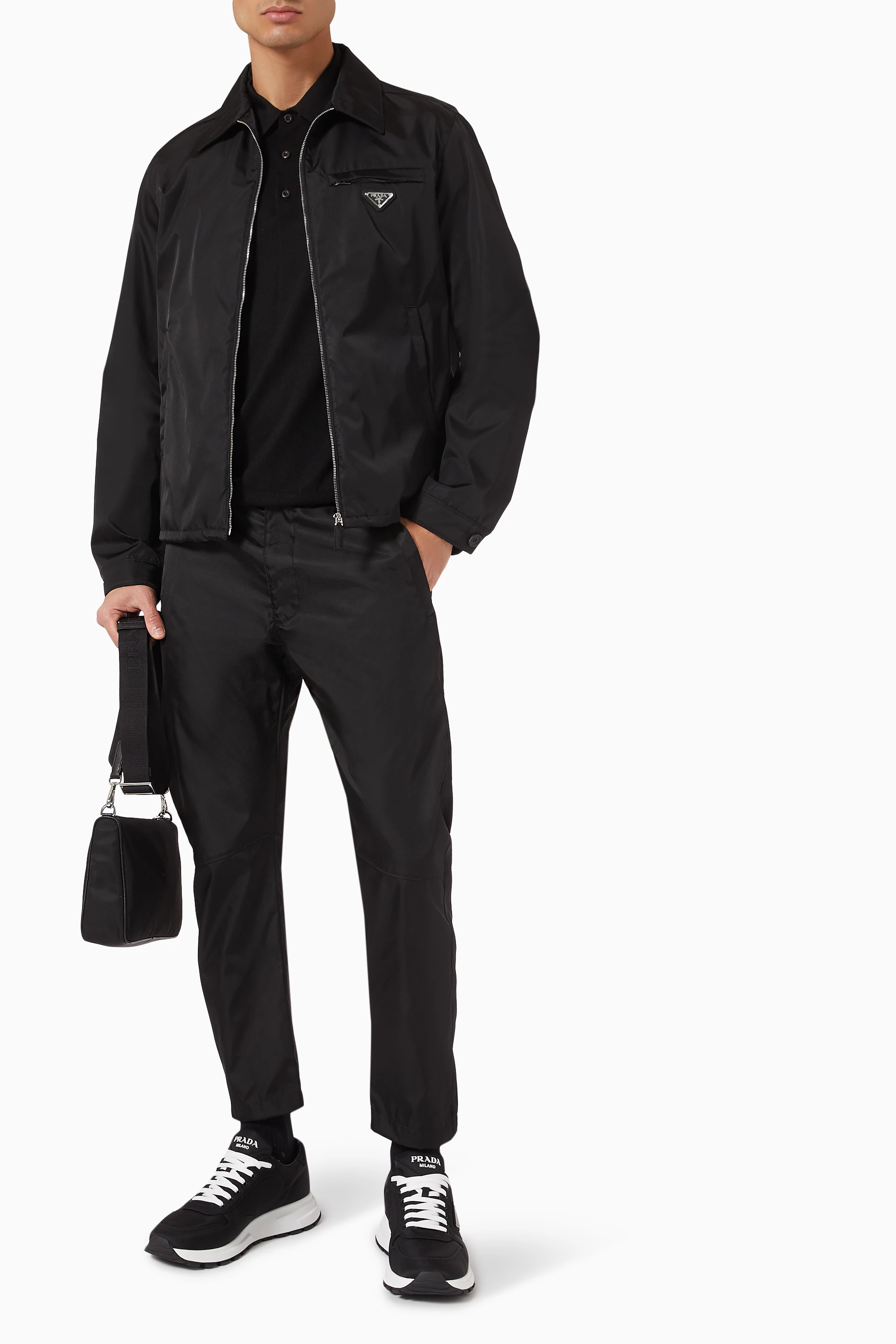 超希少】PRADA 24SS Logo Plate Nylon Jacket Prada – Nylon Jacket White