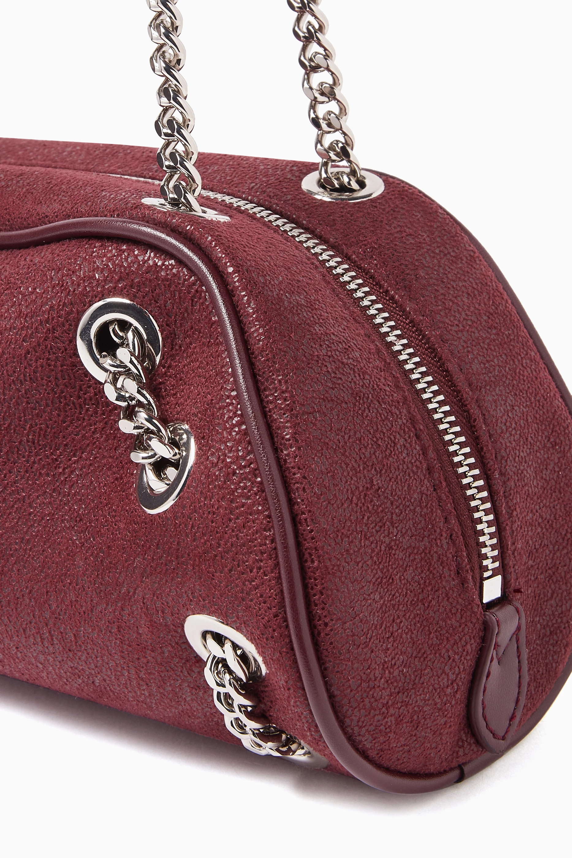 Buy Stella McCartney Red Falabella Bowling Shoulder Bag in