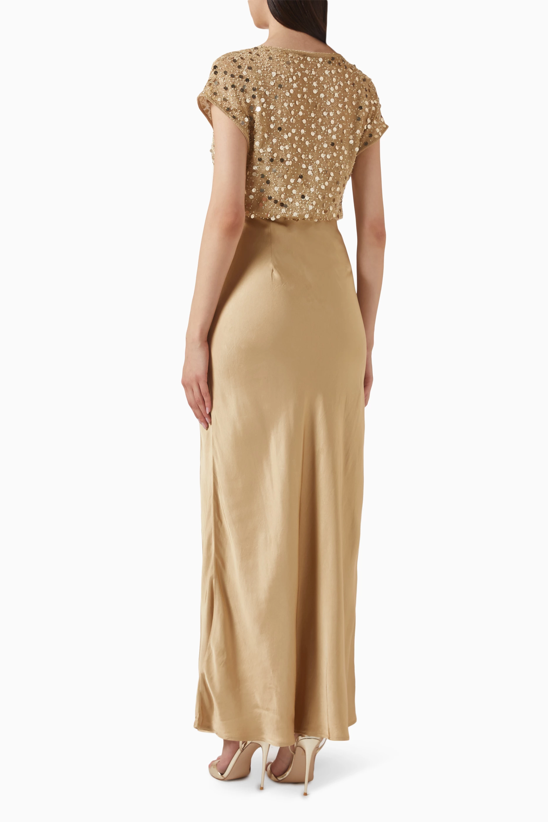 gold sequin elodie dress Gold Sequin Elodie Dress