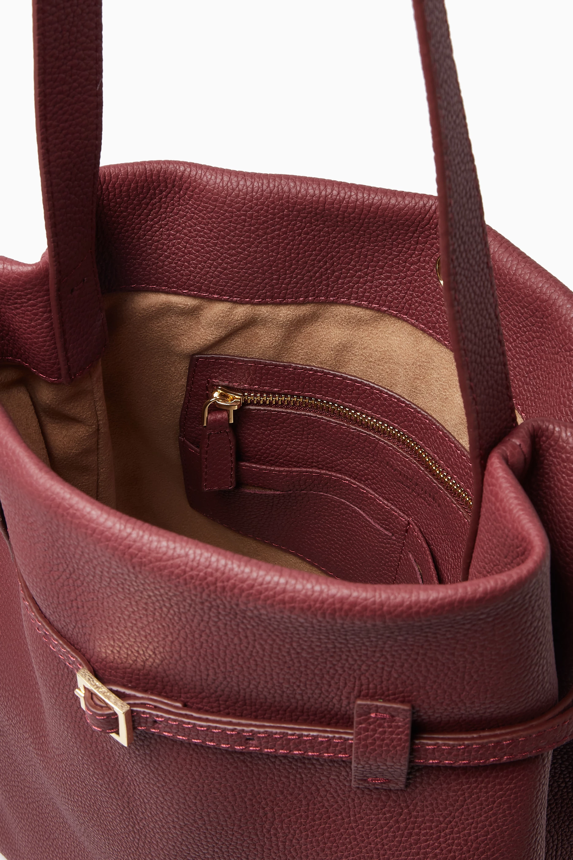 トートバッグ Manu Atelier Tote Du Jour burgundy suede tote bag Tote du Jour Burgundy by Manu Atelier