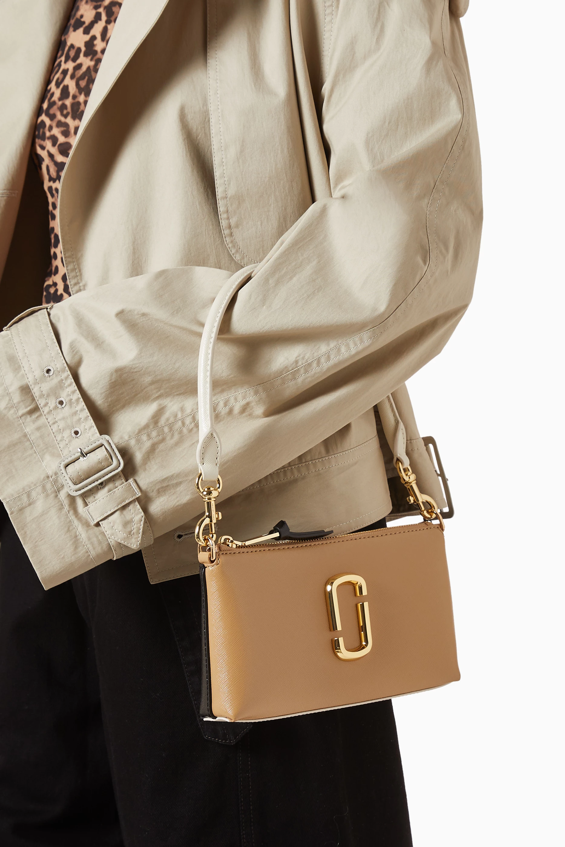 Buy Marc Jacobs Brown The Snapshot Convertible Shoulder Bag in
