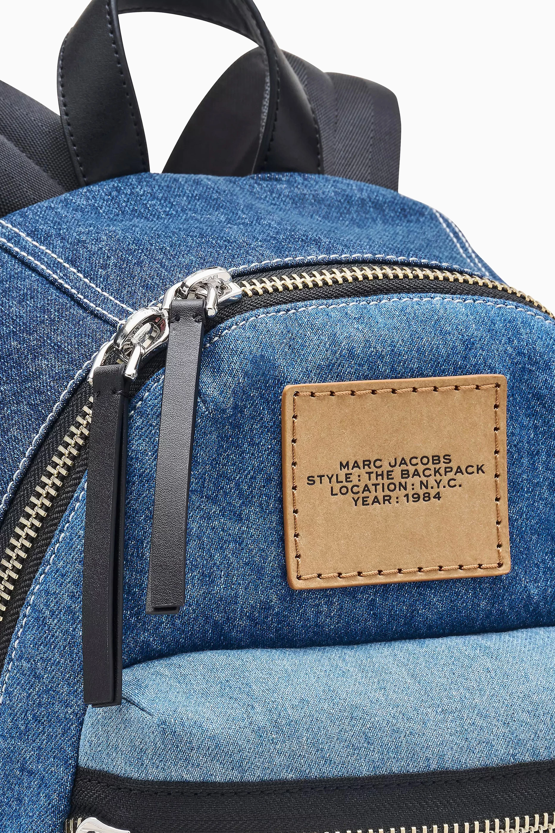 Marc Jacobs Two-Tone Denim Backpack Marc By Marc Jacobs Two Tone Denim Double Zip Backpack main image 3