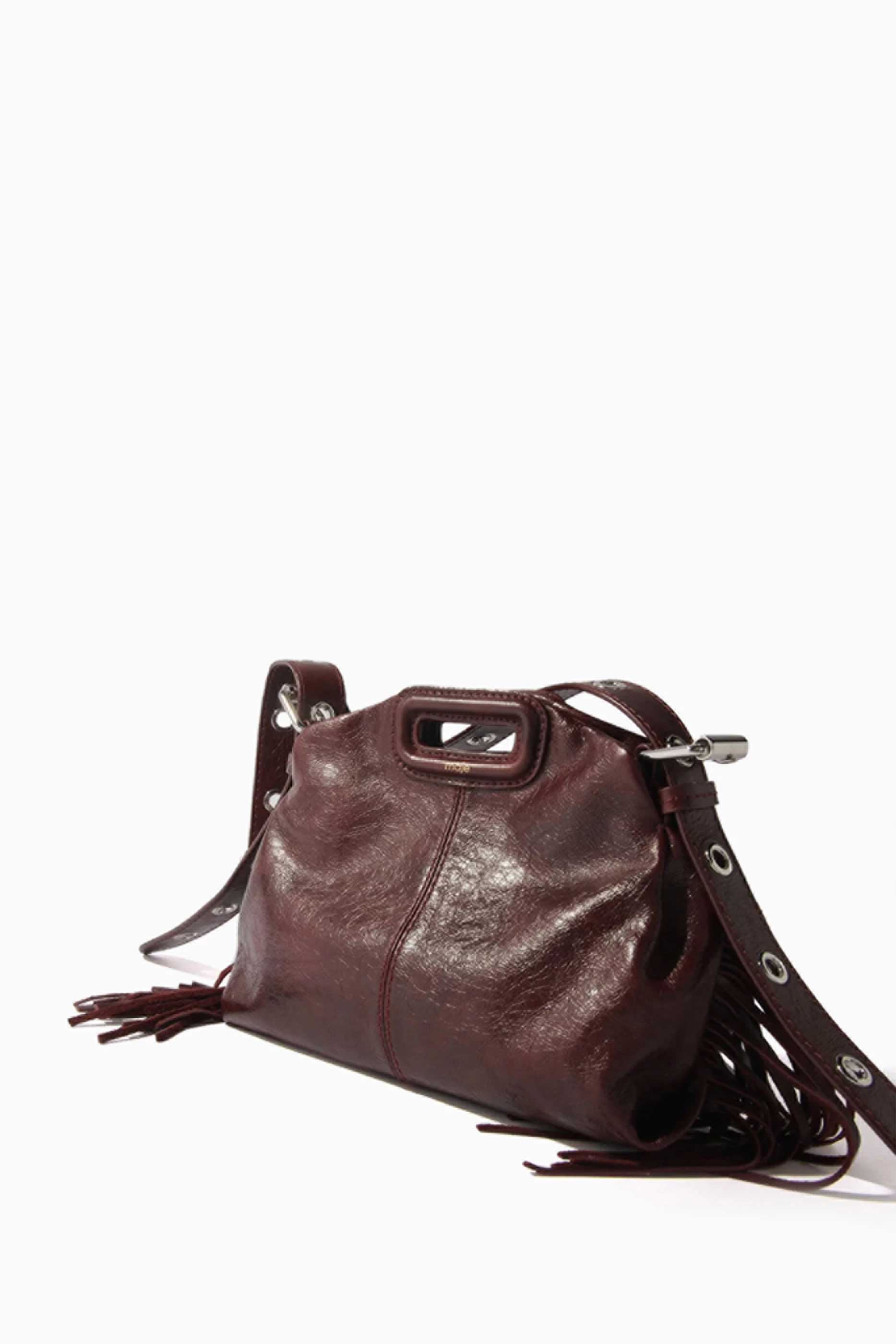 Buy Maje Brown Miss M Shoulder Bag in Leather For Women Online