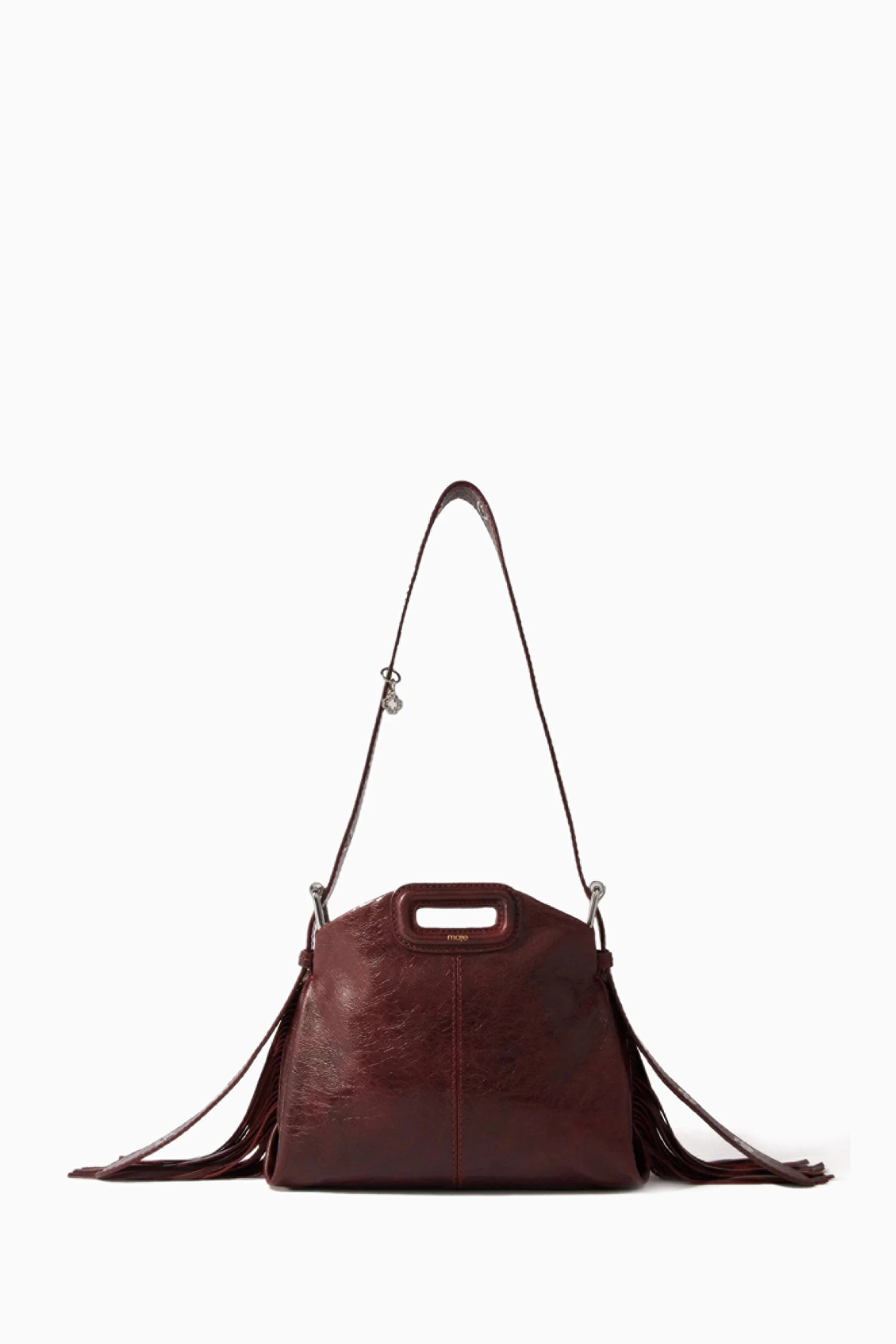 Buy Maje Brown Miss M Shoulder Bag in Leather For Women Online