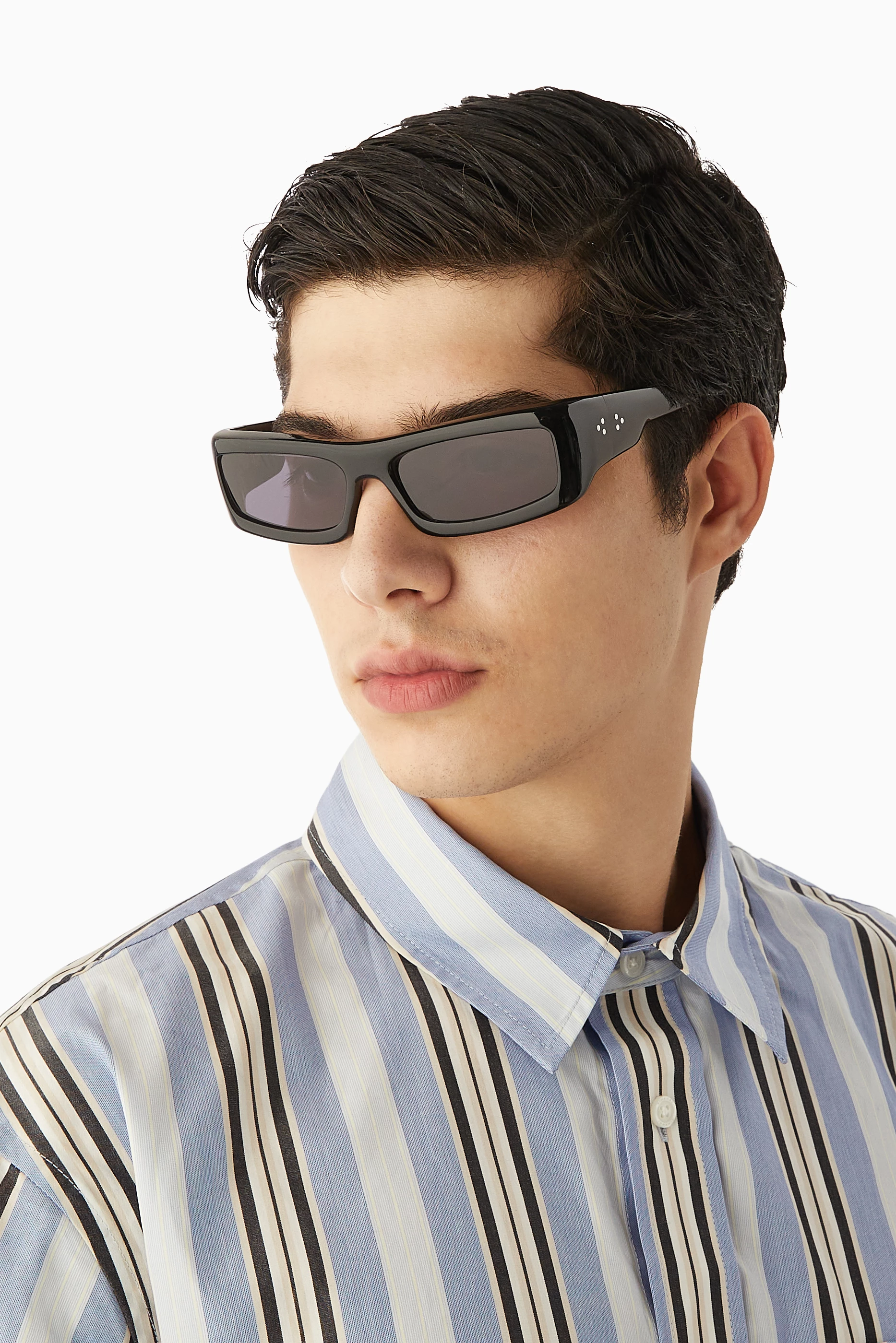 Buy Port Tanger Black Daryan Sunglasses in Acetate For Men  display picture 3
