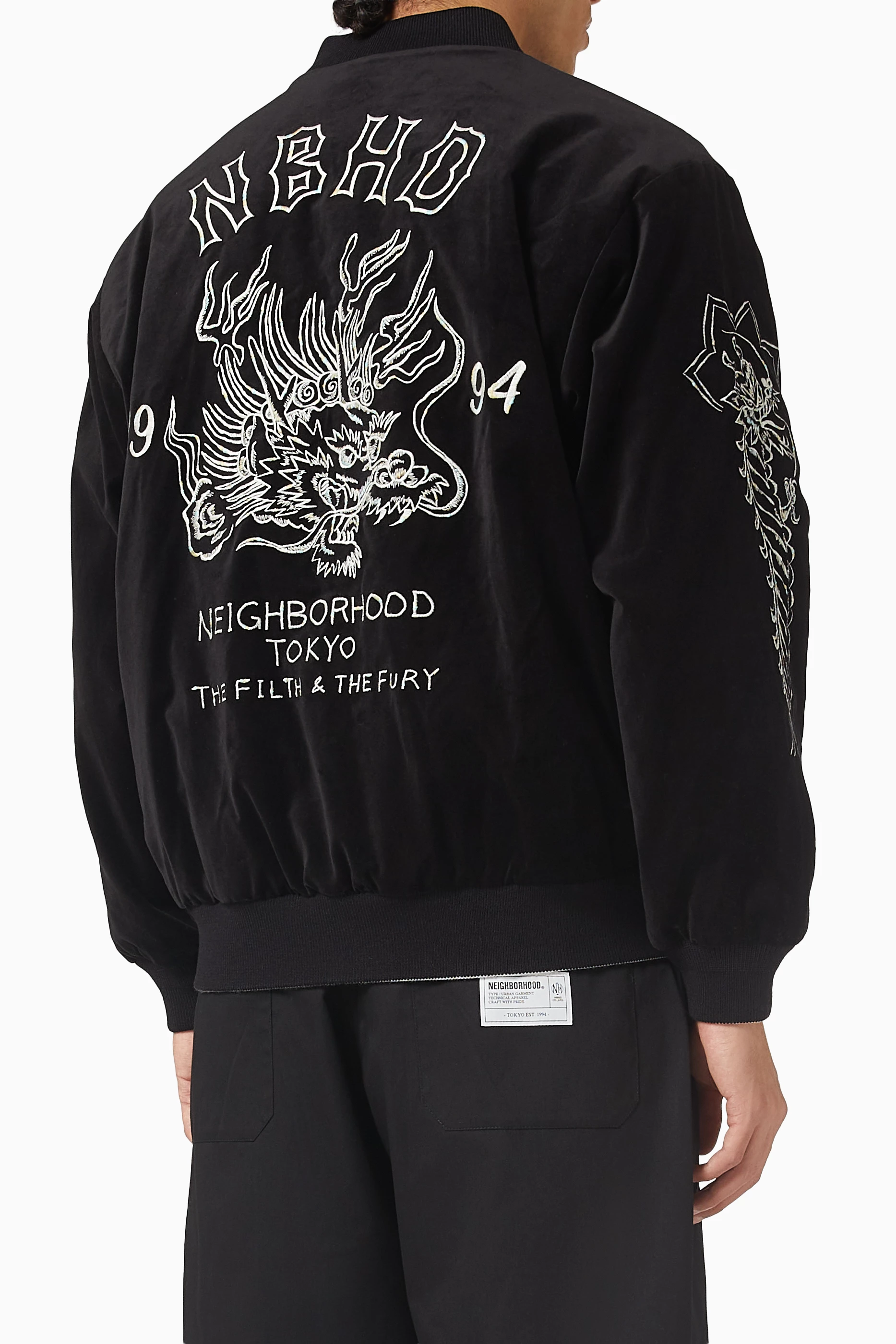 Buy Neighborhood Black Souvenir Jacket For Men Online | Ounass Saudi