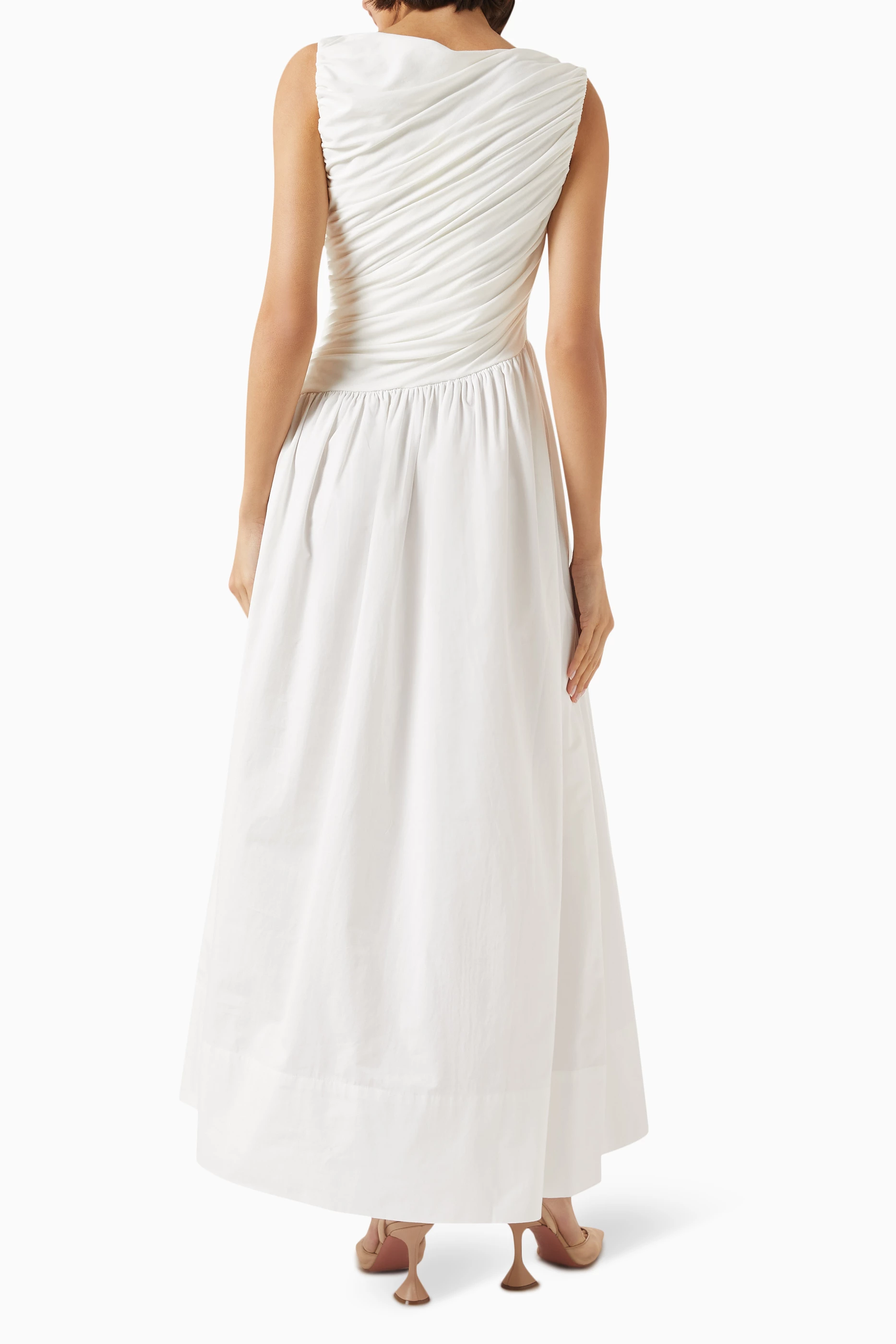 Buy DISSH White Alexandra Hybrid Midi Dress in Cotton For Women Online |  Ounass Saudi