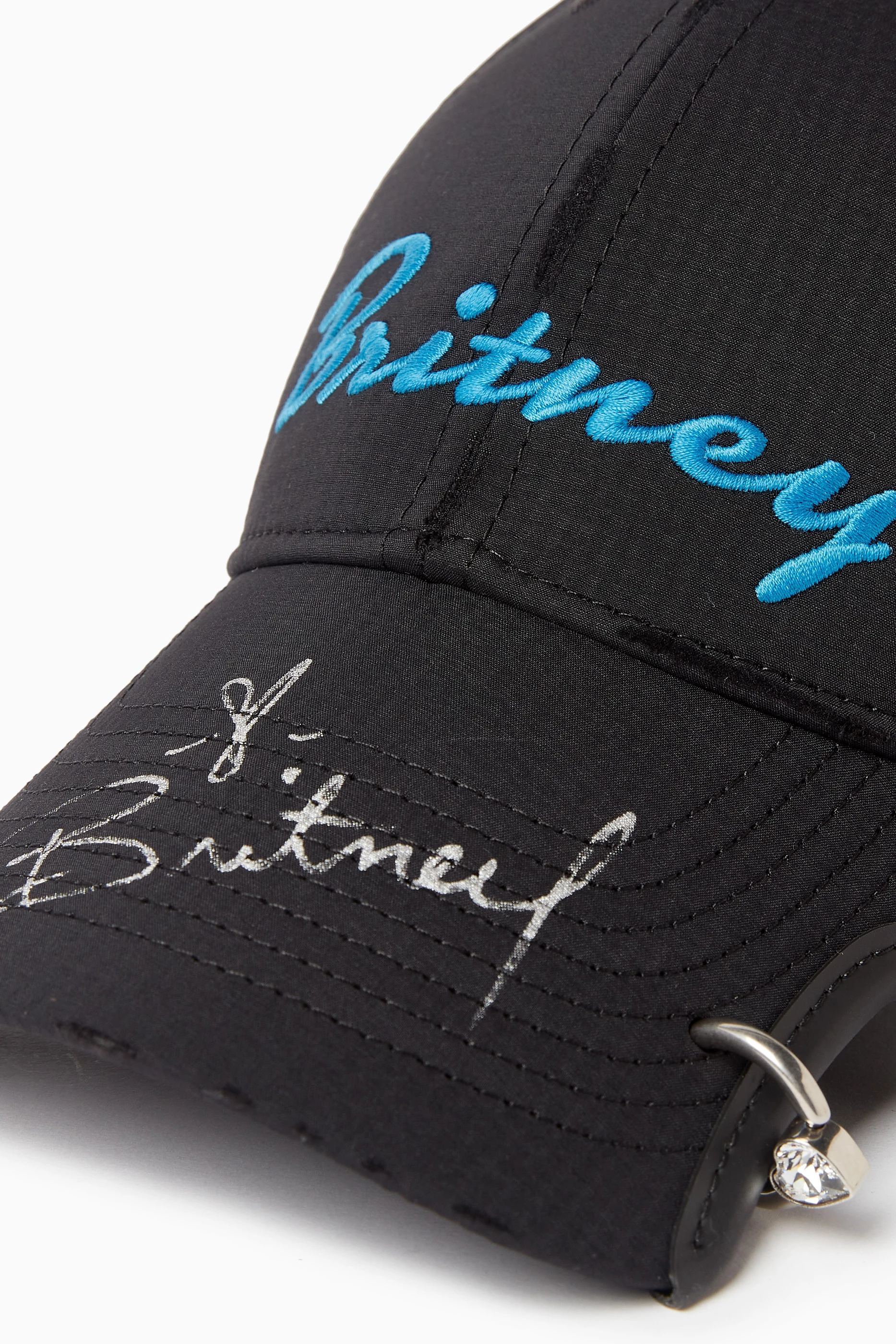 Buy Balenciaga Black Britney Spears Cap in Technical Jacquard For 