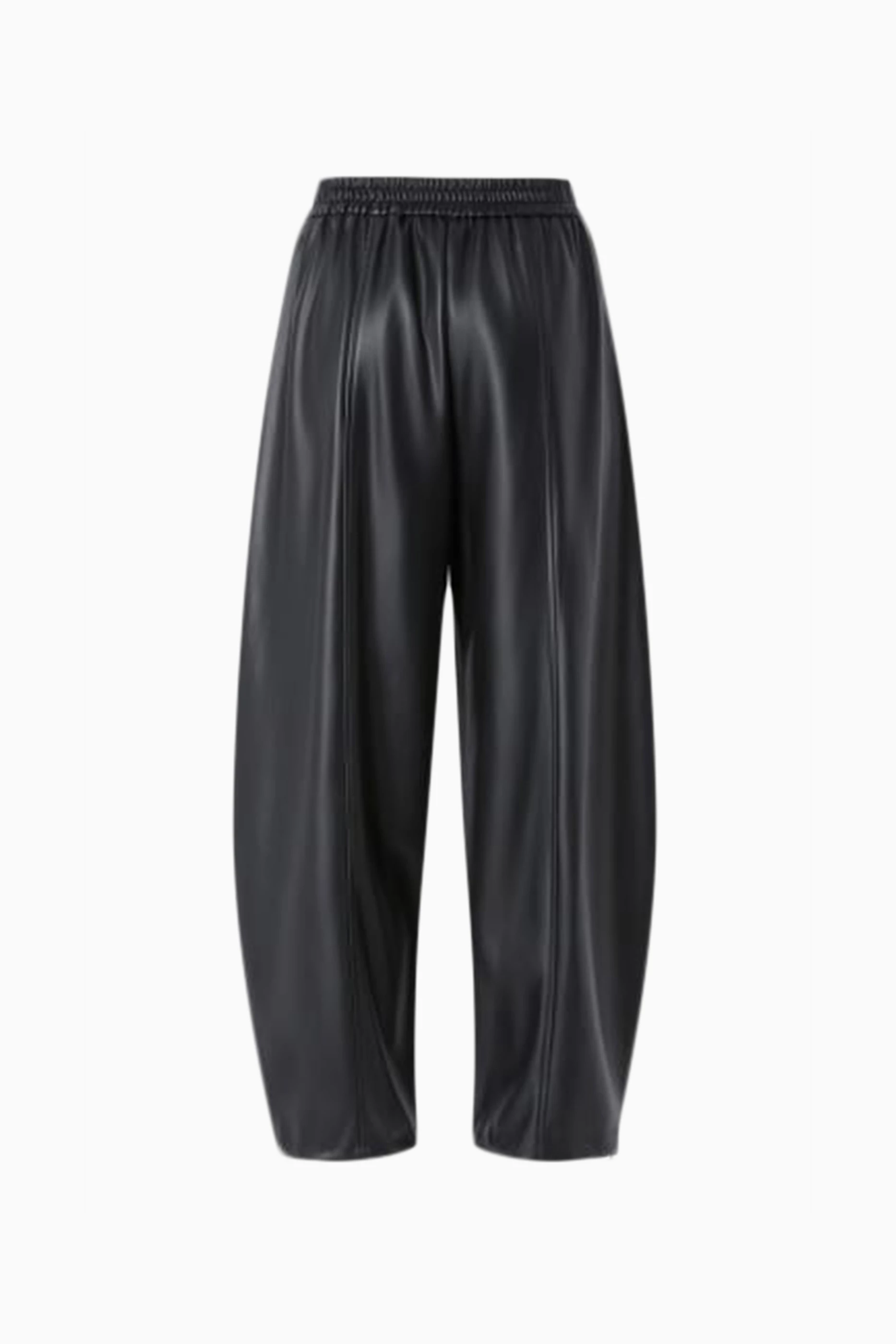 Buy PINKO Black Spezia Balloon Pants in Faux Leather For