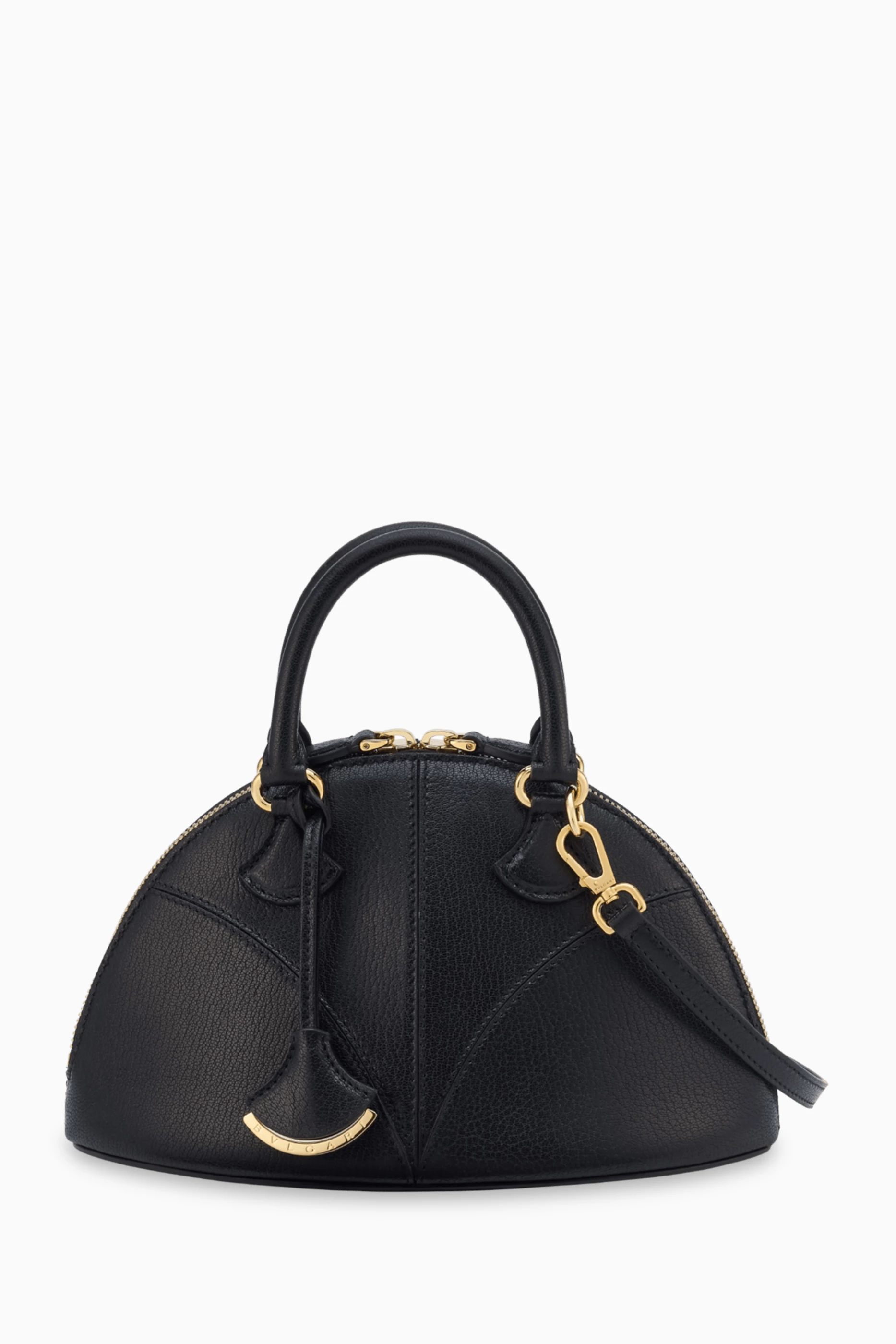 Buy BVLGARI Black Small Marquise Bag in Leather For Women Online