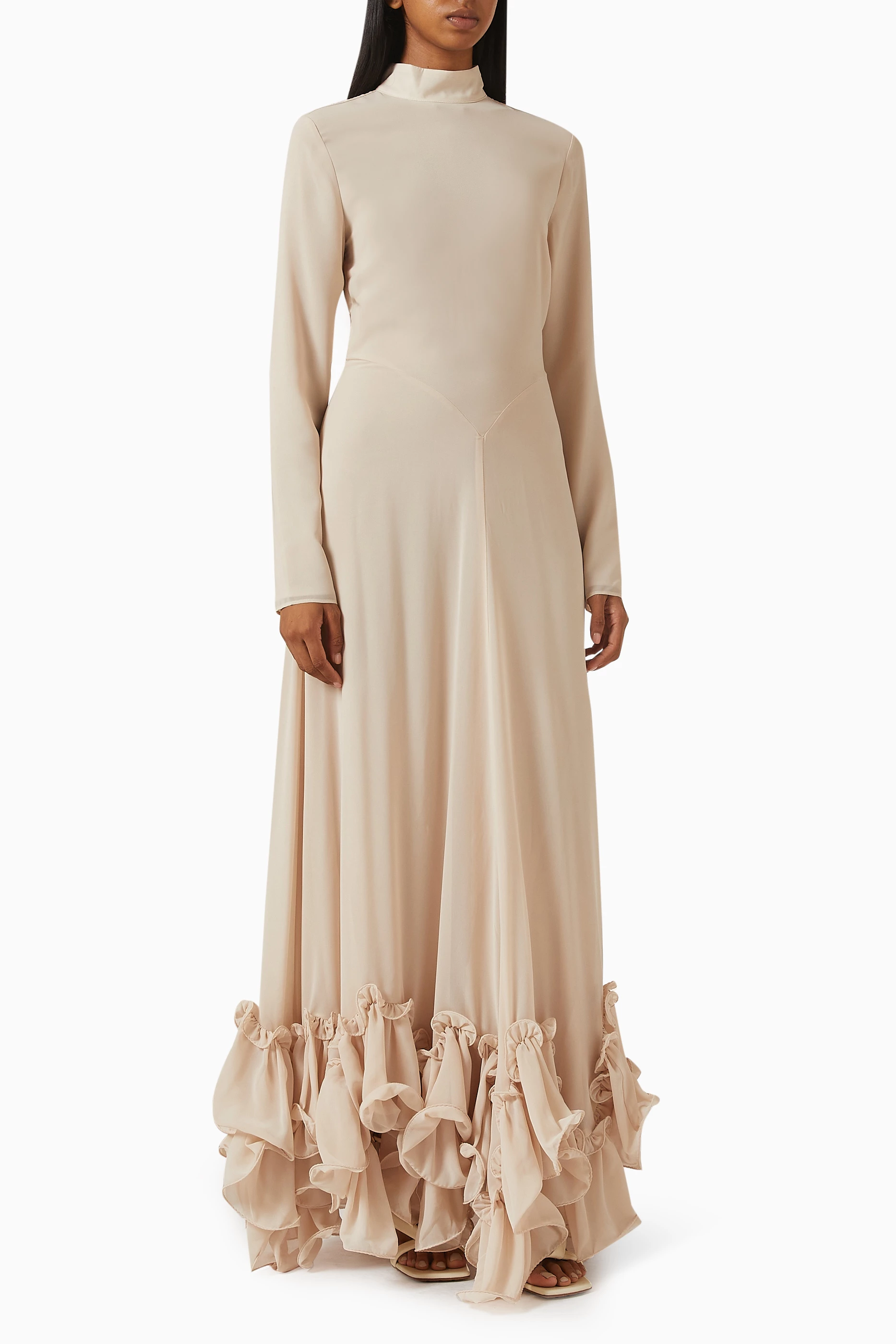 christopher esber dress cut out FWRD Renew Chanel Ice collection: SPRING DRESSES Color:Yellow Flower Custom wire accents lend