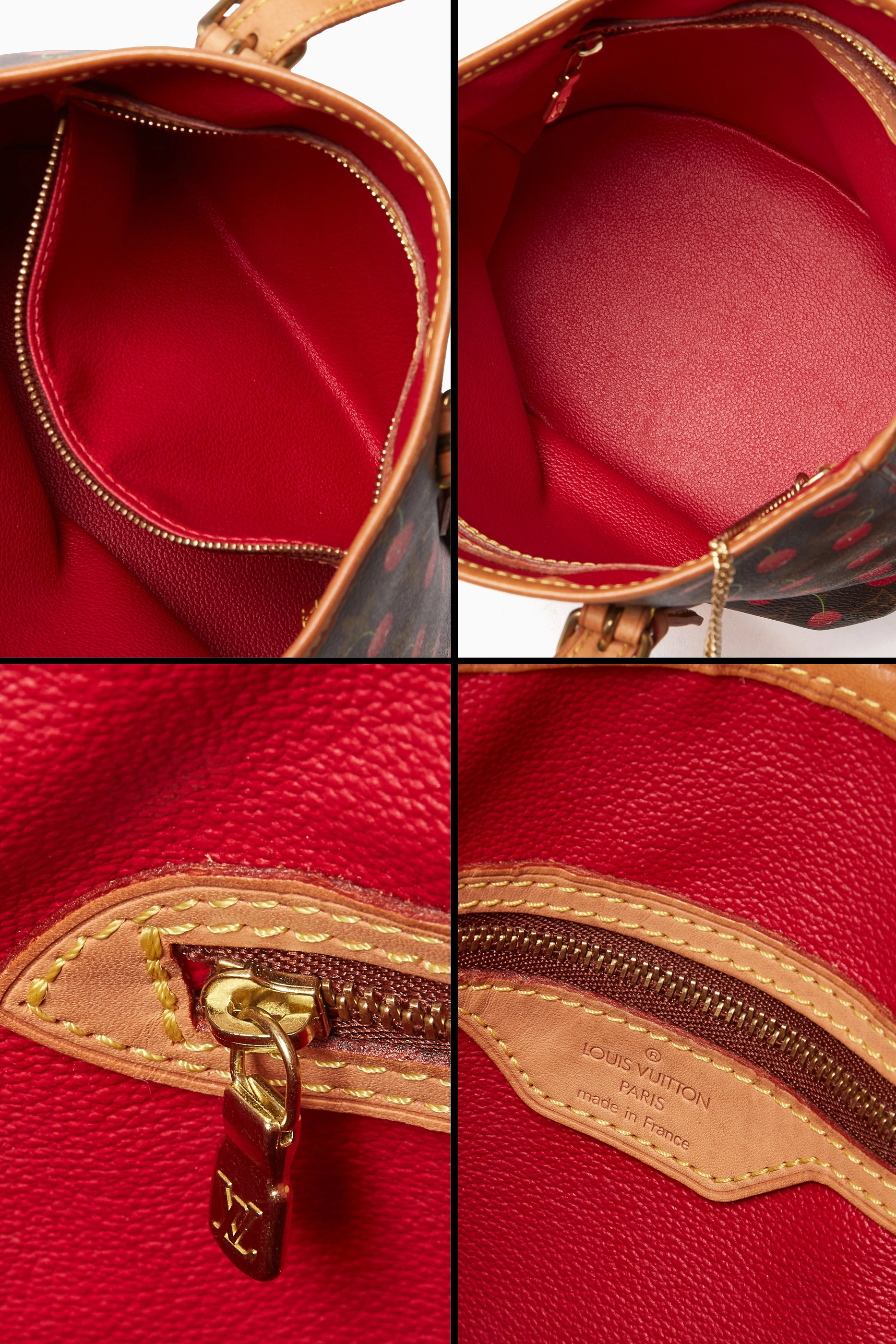 Buy Louis Vuitton Pre-Loved Brown x Takashi Murakami Cherry Bucket