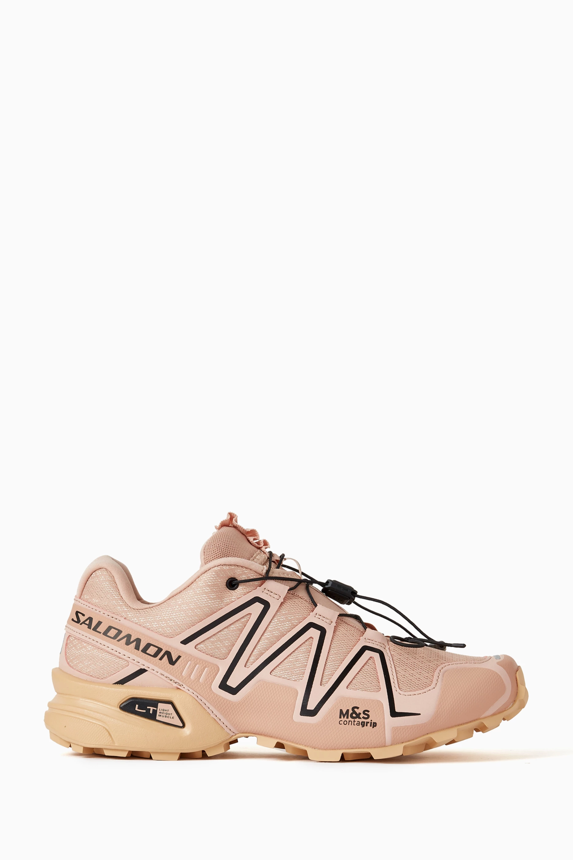 Buy Salomon Pink Speedcross 3 Sneakers in Satin-mesh For Women 