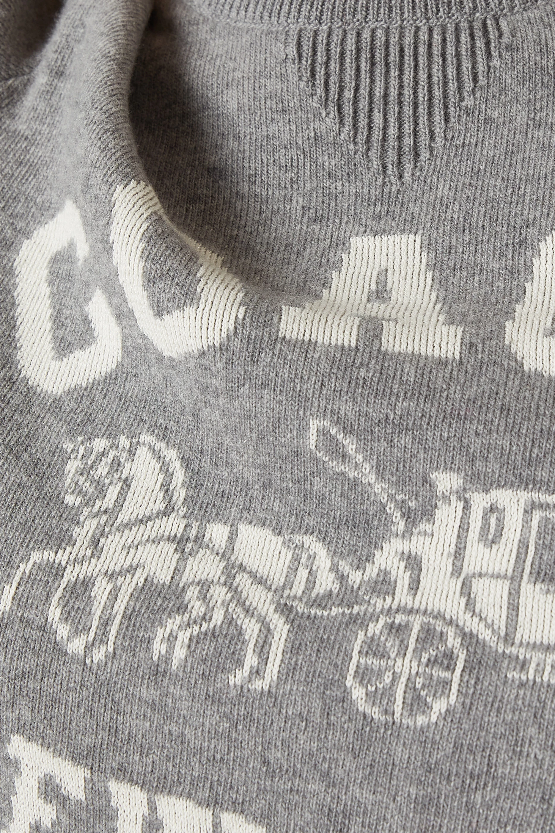 Buy Coach Grey Horse & Carriage Crewneck Sweater in Wool-blend For