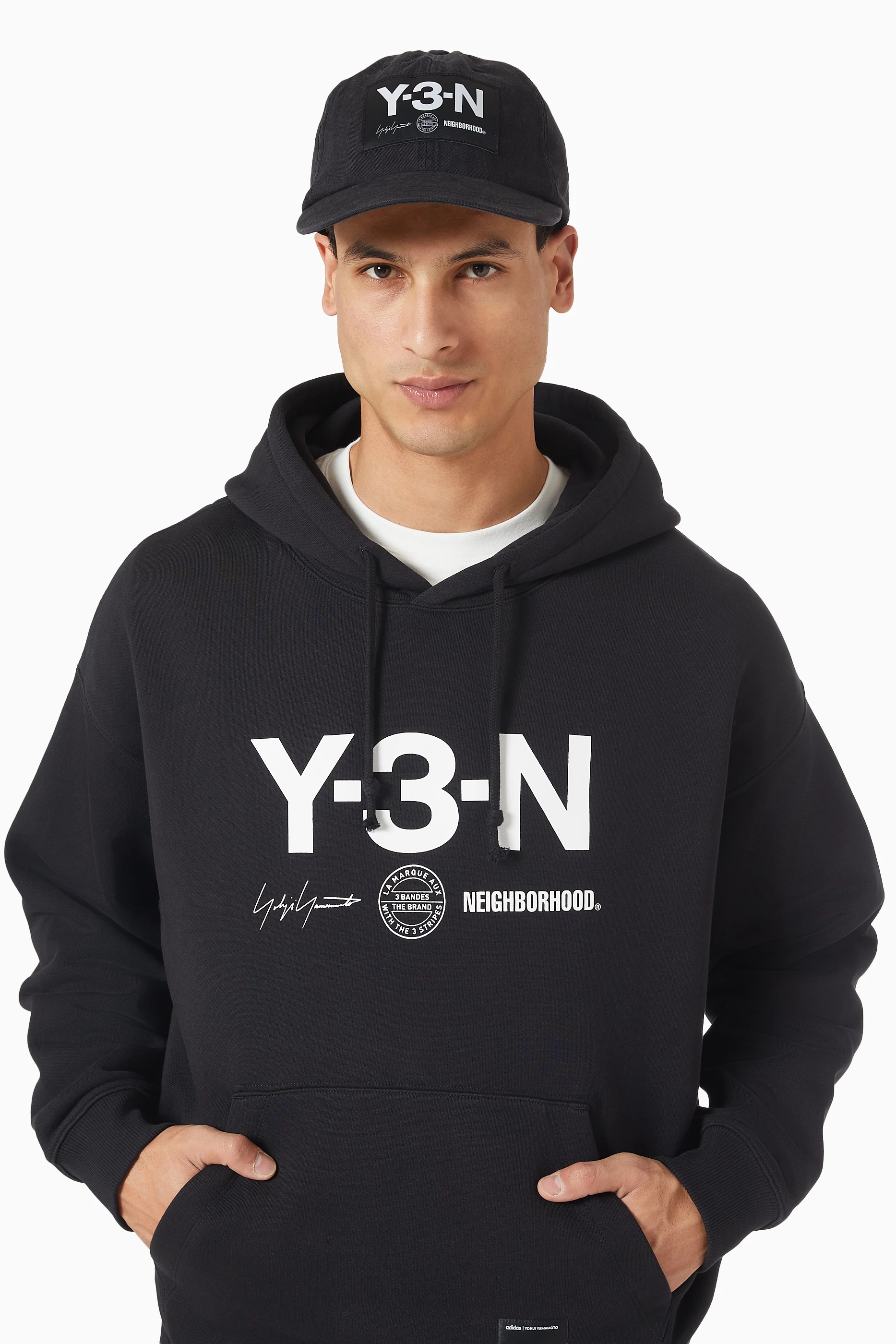 Buy Y-3 Black x Neighborhood Baseball Cap in Cotton-twill For Men