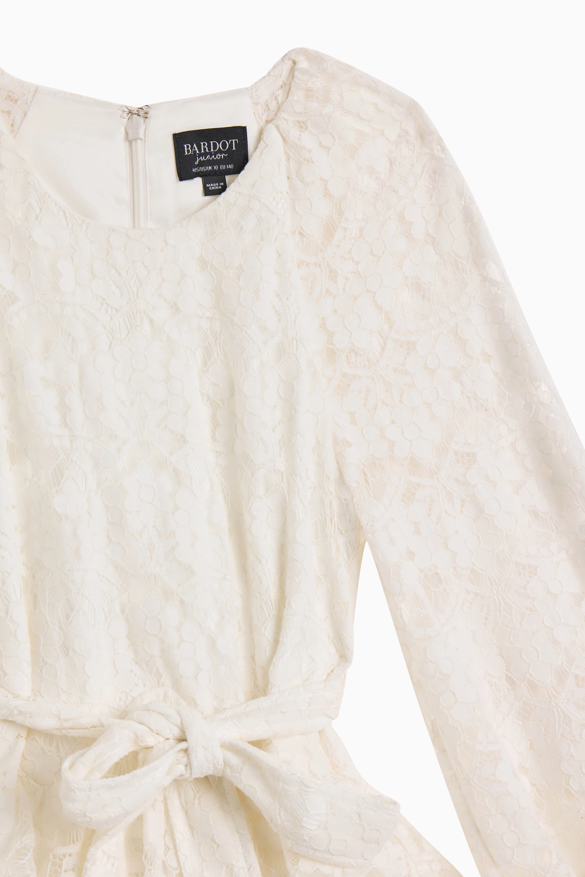 Buy Bardot Junior White Catalina Lace Dress For Girls Online | Ounass Saudi