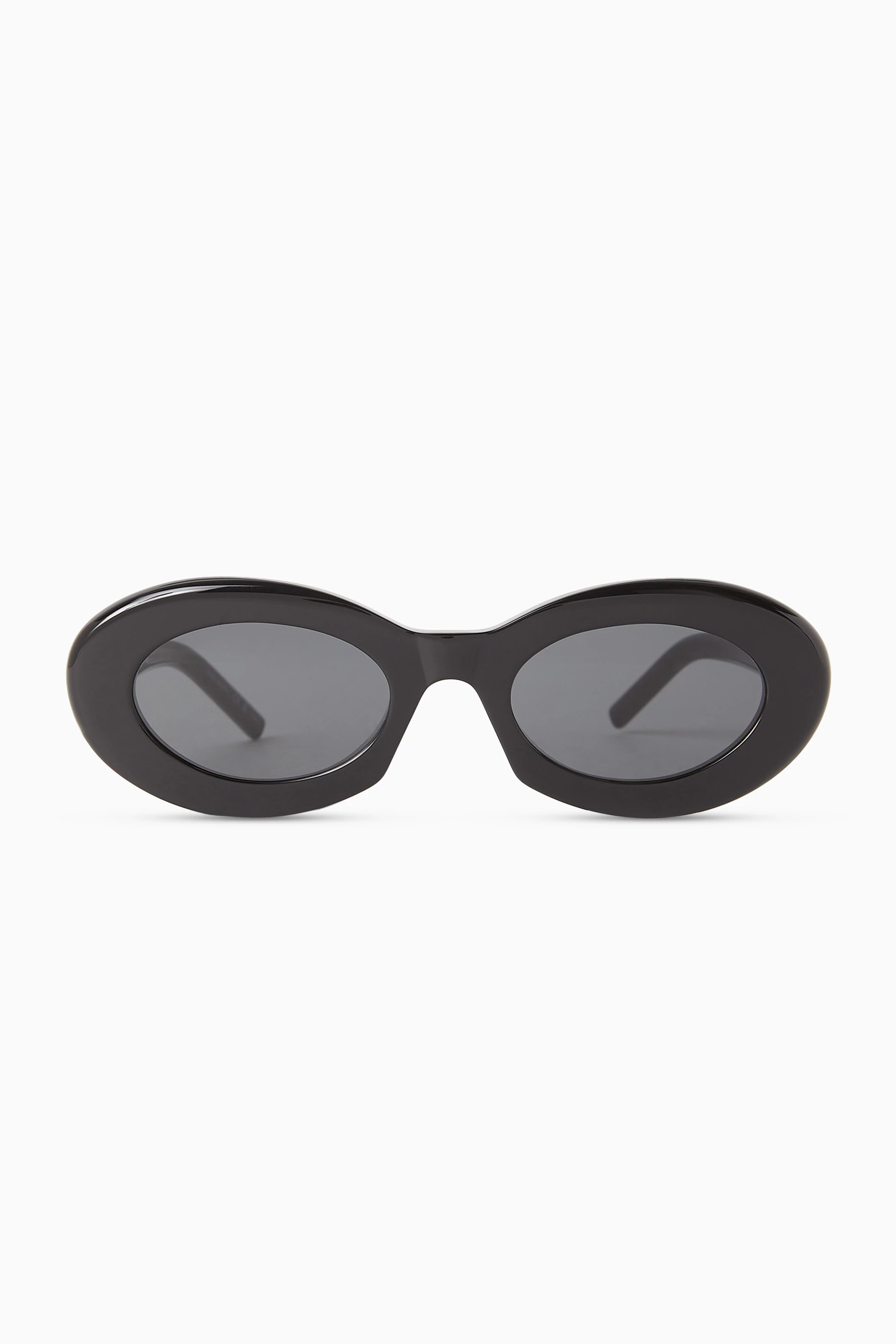 Saint Laurent SL 594 008 Sunglasses Black Oval Frame, Black Lenses Buy SAINT LAURENT Black SL 594-008 Oval Sunglasses in  main image 4