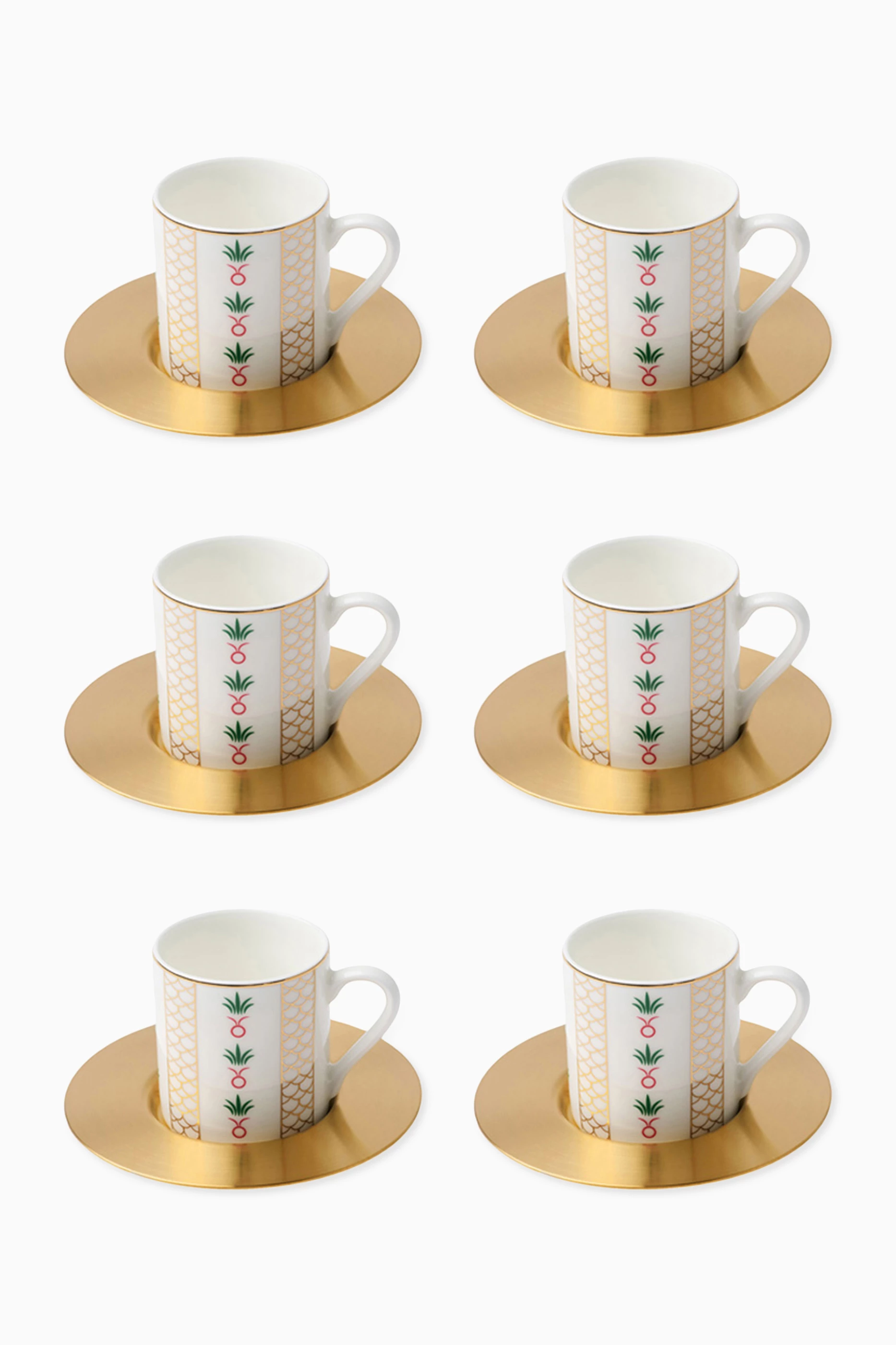 Buy Zarina Tableware Multicolour Back to the Roots Espresso Cups 