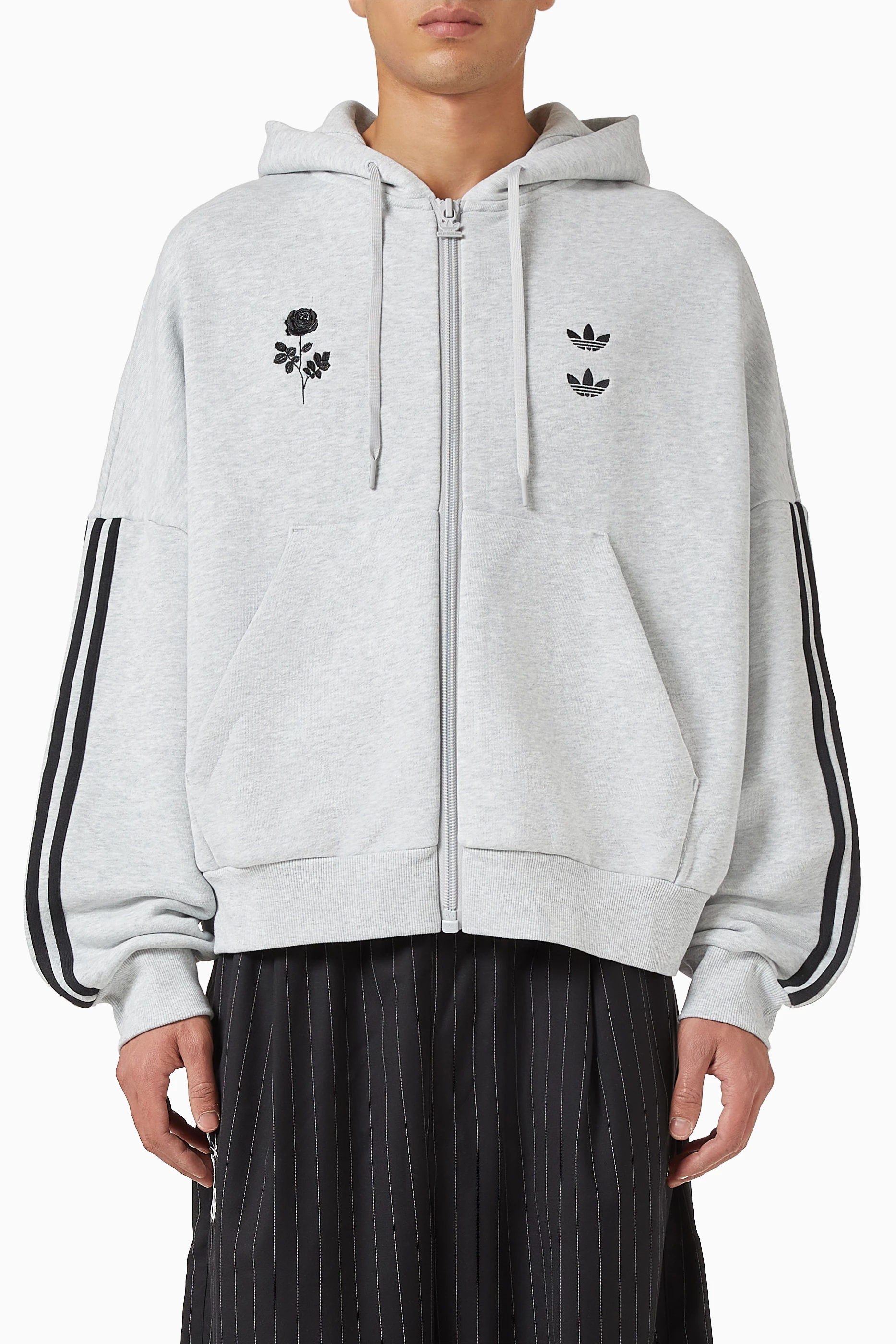 Buy adidas Grey x Willy Chavarria Zip Hoodie For Men Online