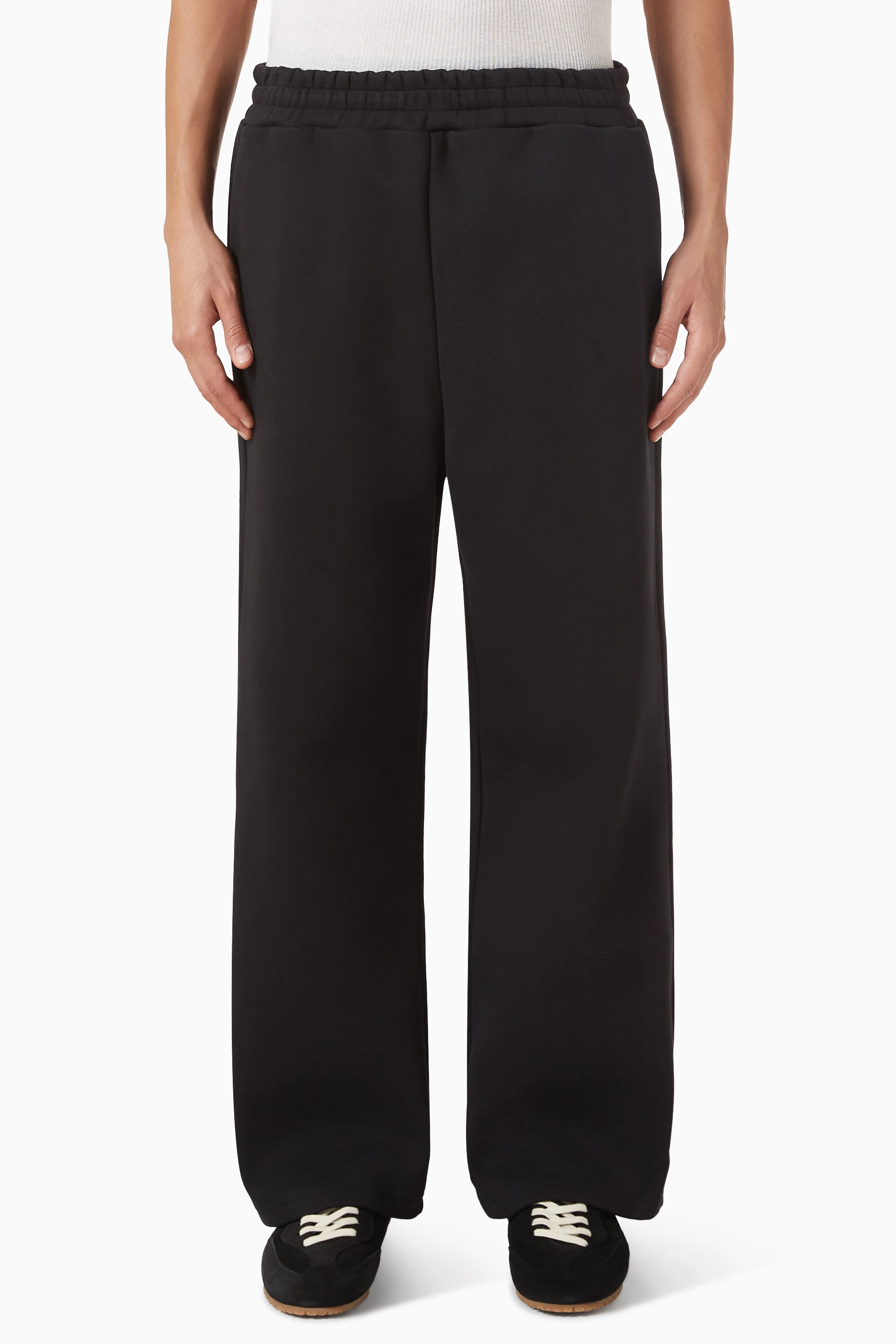 Buy Seventh Black V2 Stacks Sweatpants in Cotton-blend For Men 