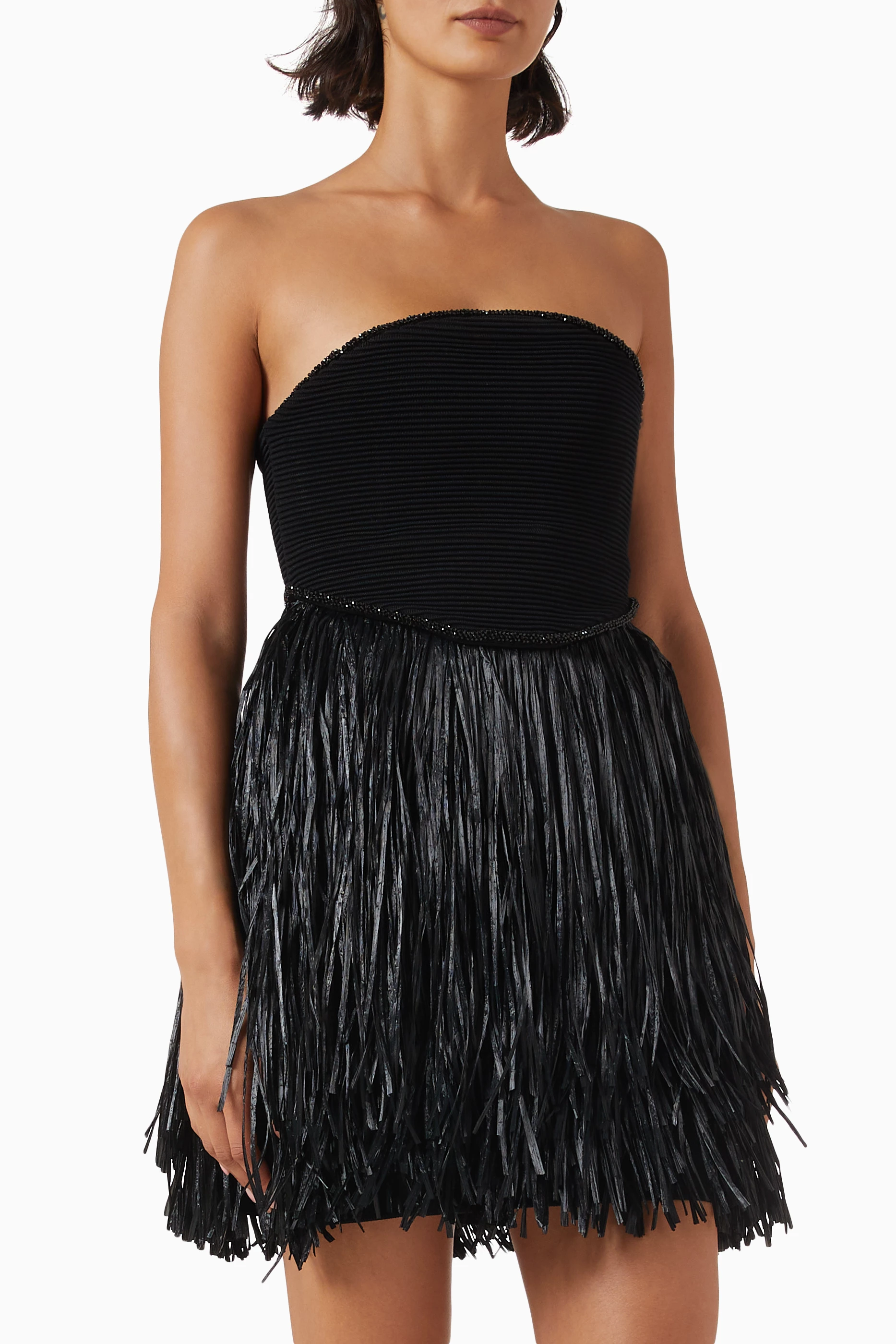aje raffia dress black  CLASSIC WITH A TWIST @allegrashaw showing us how it's done in the  gorgeous Aje Rushes Raffia Knit Midi Dress  Coming in multiple colours  it's a perfect show stopper dress for
